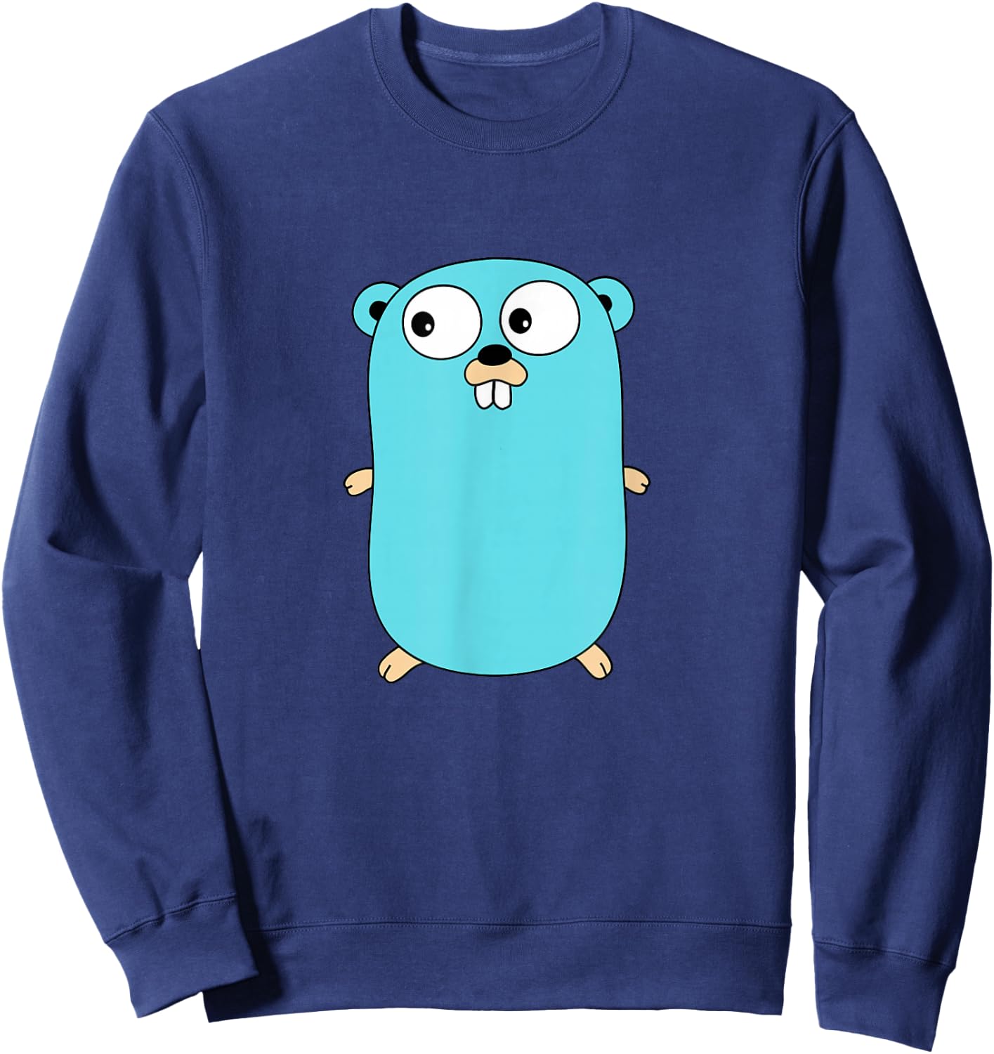 Golang gopher programmer Sweatshirt - Sweatshirt | Navy