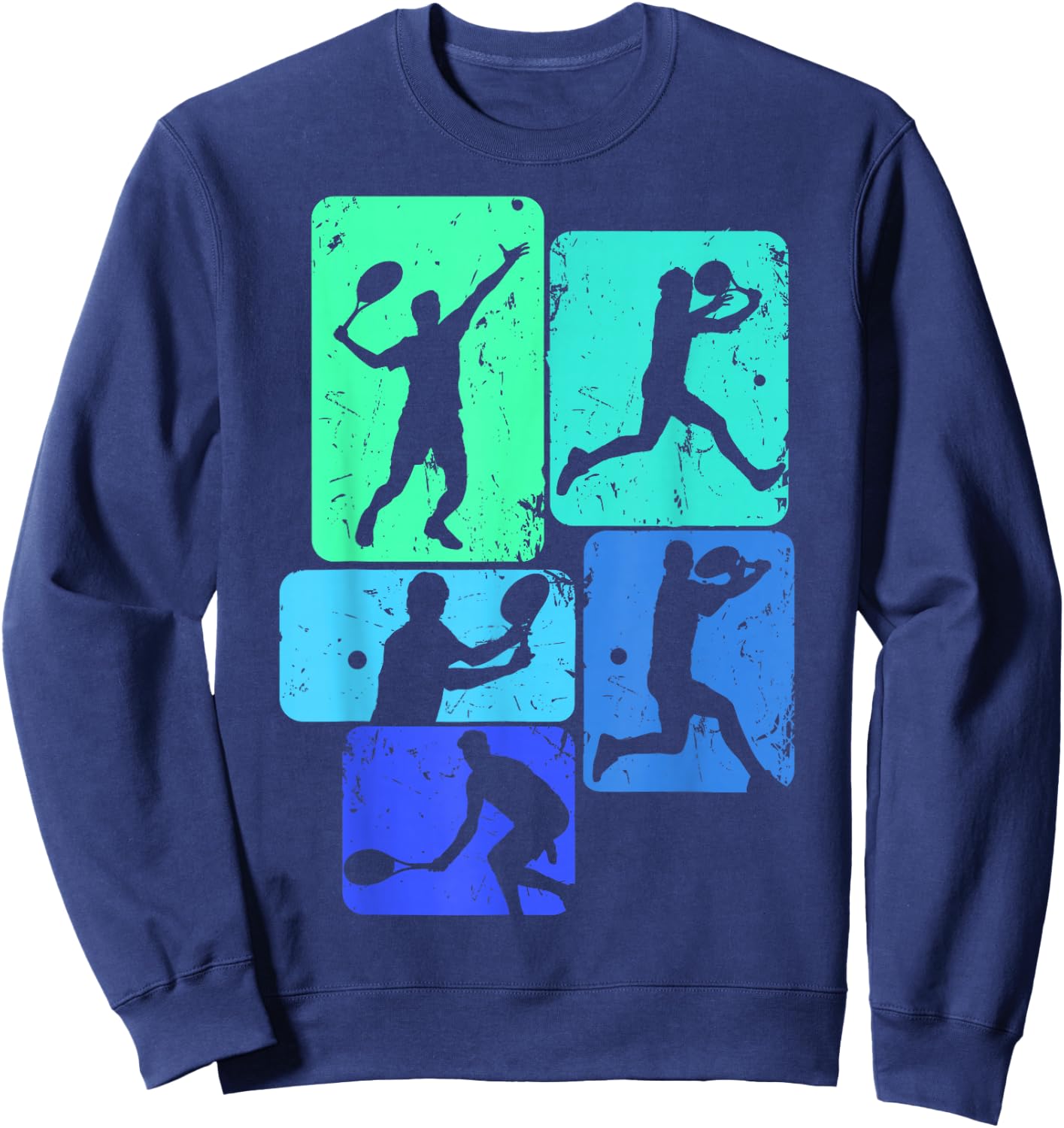 Tennis Player Youth Boys Kids Men Sweatshirt - Sweatshirt | Navy