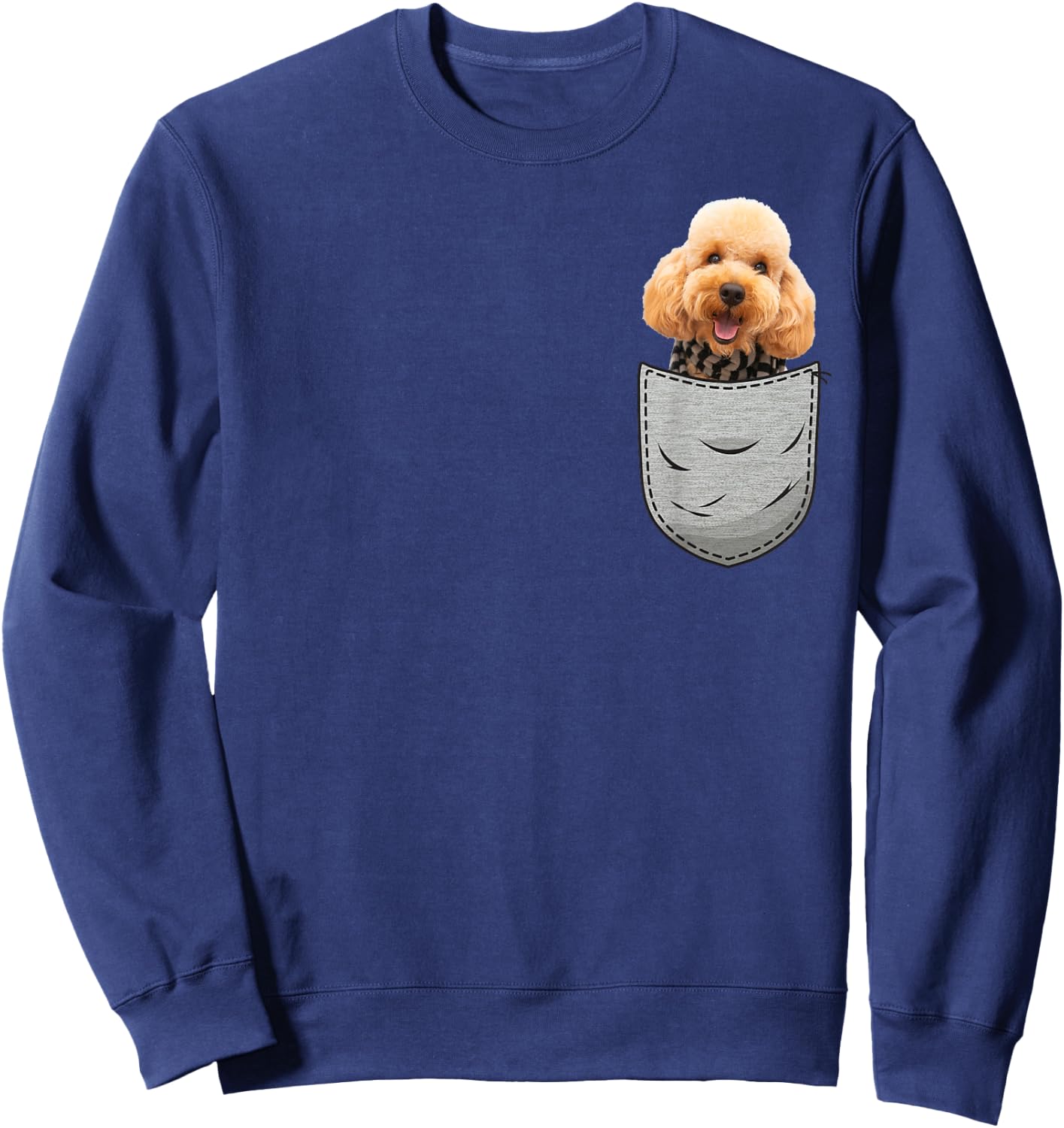 Cute Poodle Poodle Dog Caniche Dog Lover and Sweatshirt - Sweatshirt | Navy