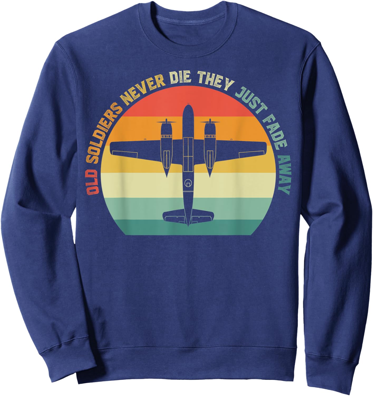 Douglas A-26 Invader World War 2 Bomber Airplane Aviation Sweatshirt - Sweatshirt | Navy