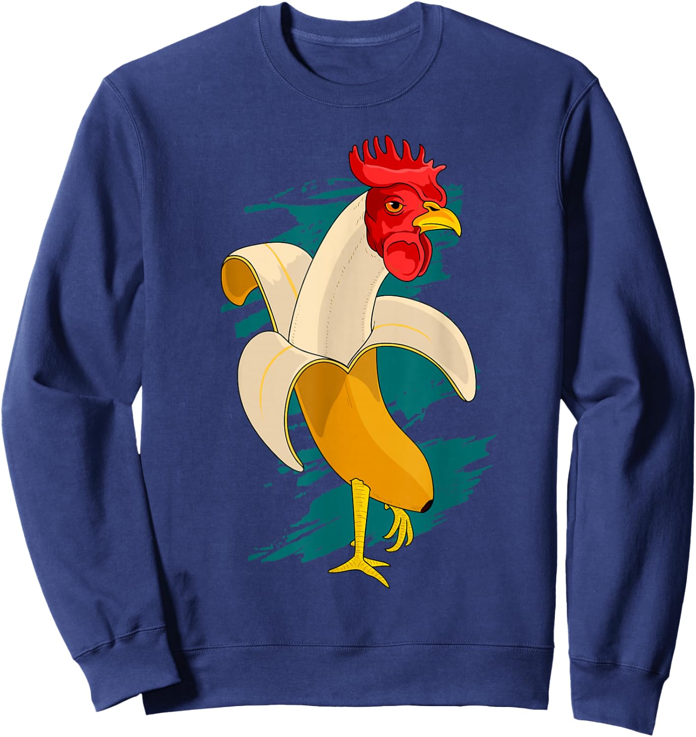 Chicken Banana Farming Chickens Sweatshirt - Sweatshirt | Navy