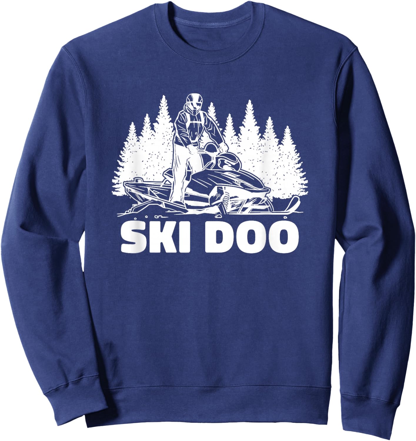 Snowmobiling Snow Machine Snowmobile - Ski Doo Sweatshirt - Sweatshirt | Navy