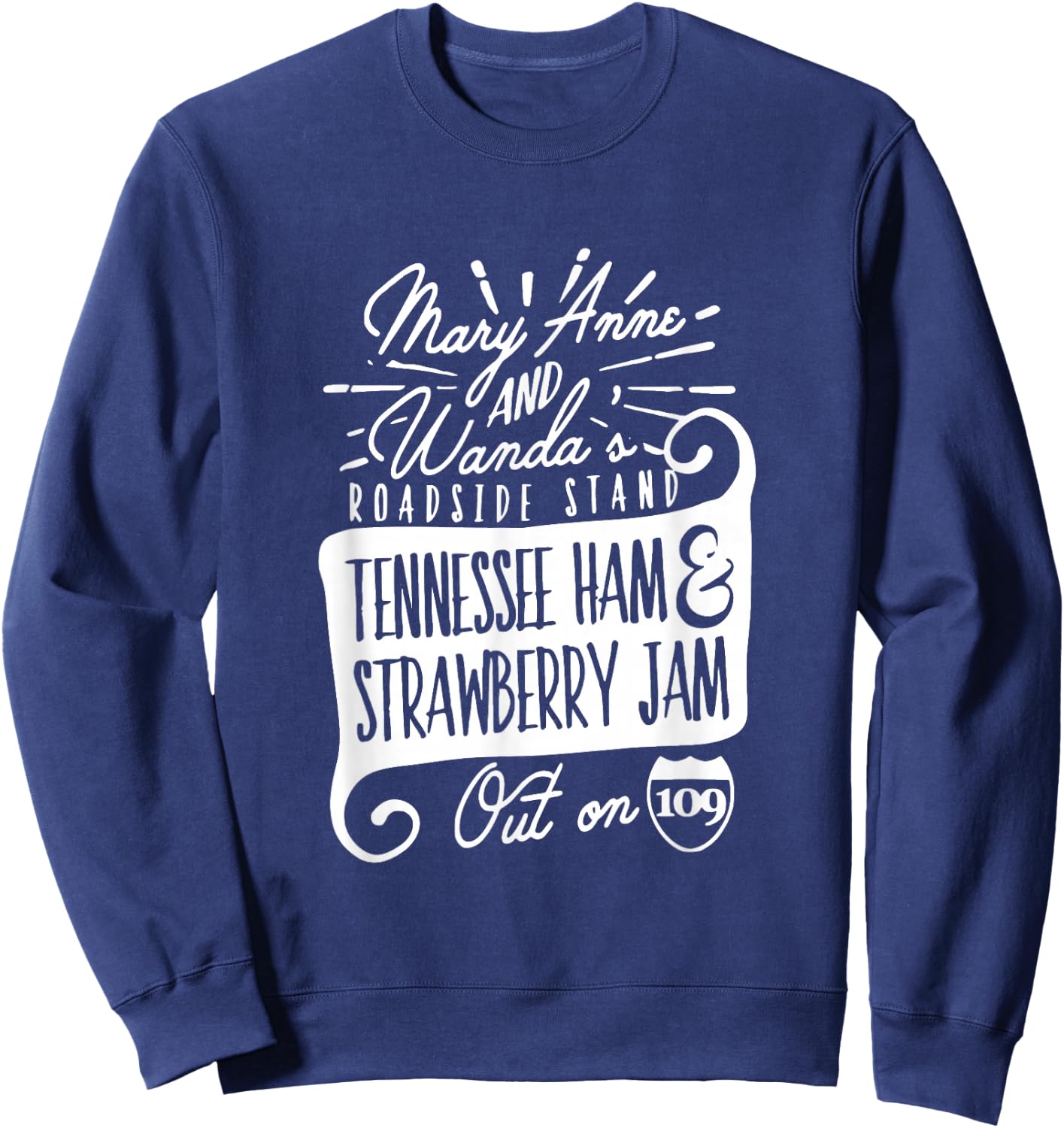 90's Country Mary Anne and Wanda Road Side Stand Earl Sweatshirt - Sweatshirt | Navy
