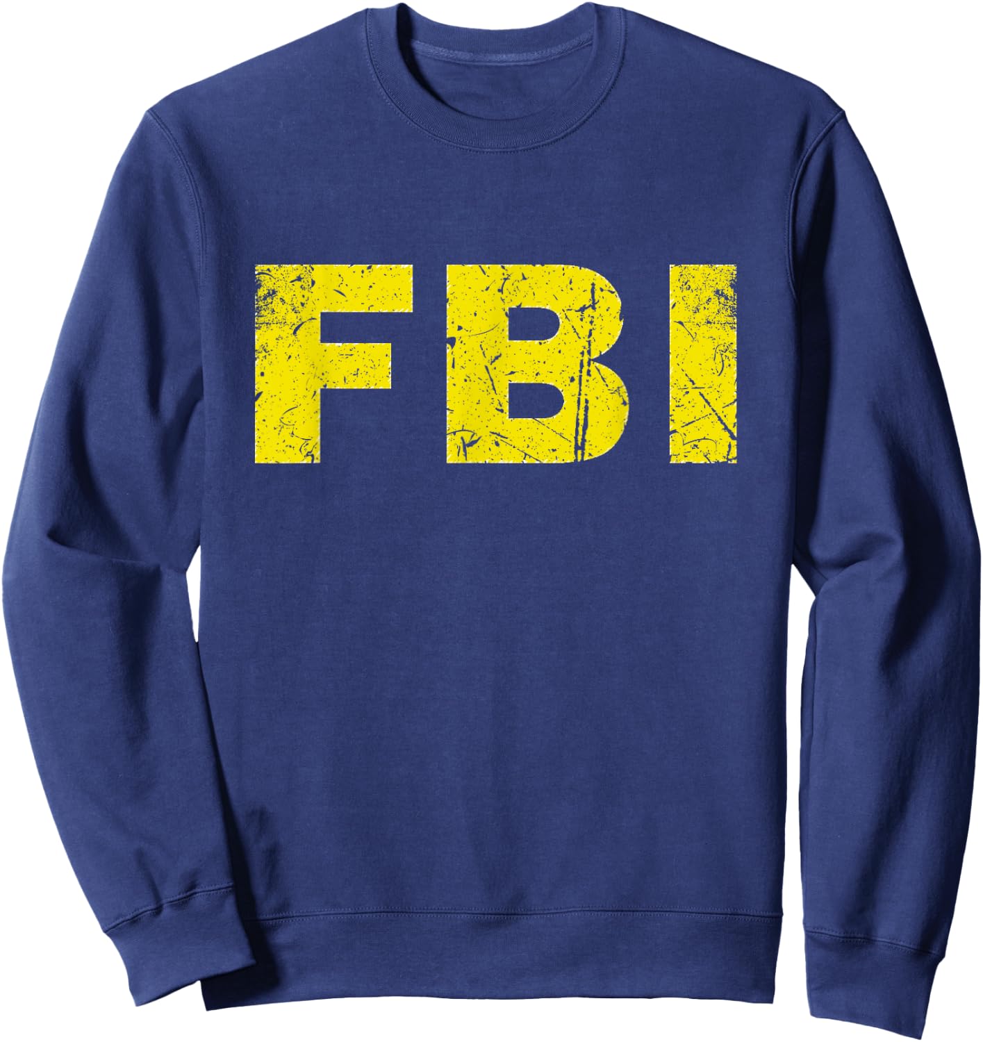 Federal Bureau of Investigation FBI Costume Distressed Sweatshirt - Sweatshirt | Navy