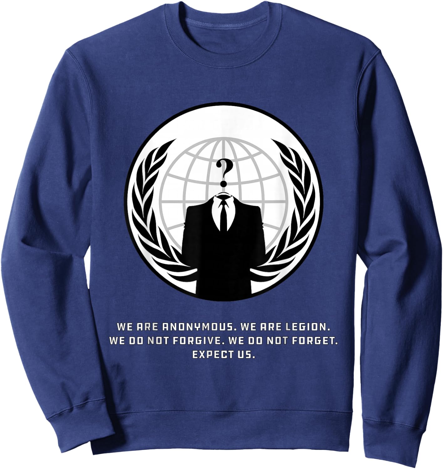 Anonymous Hacker Culture | Anonymous Hacker Culture Sweatshirt - Sweatshirt | Navy