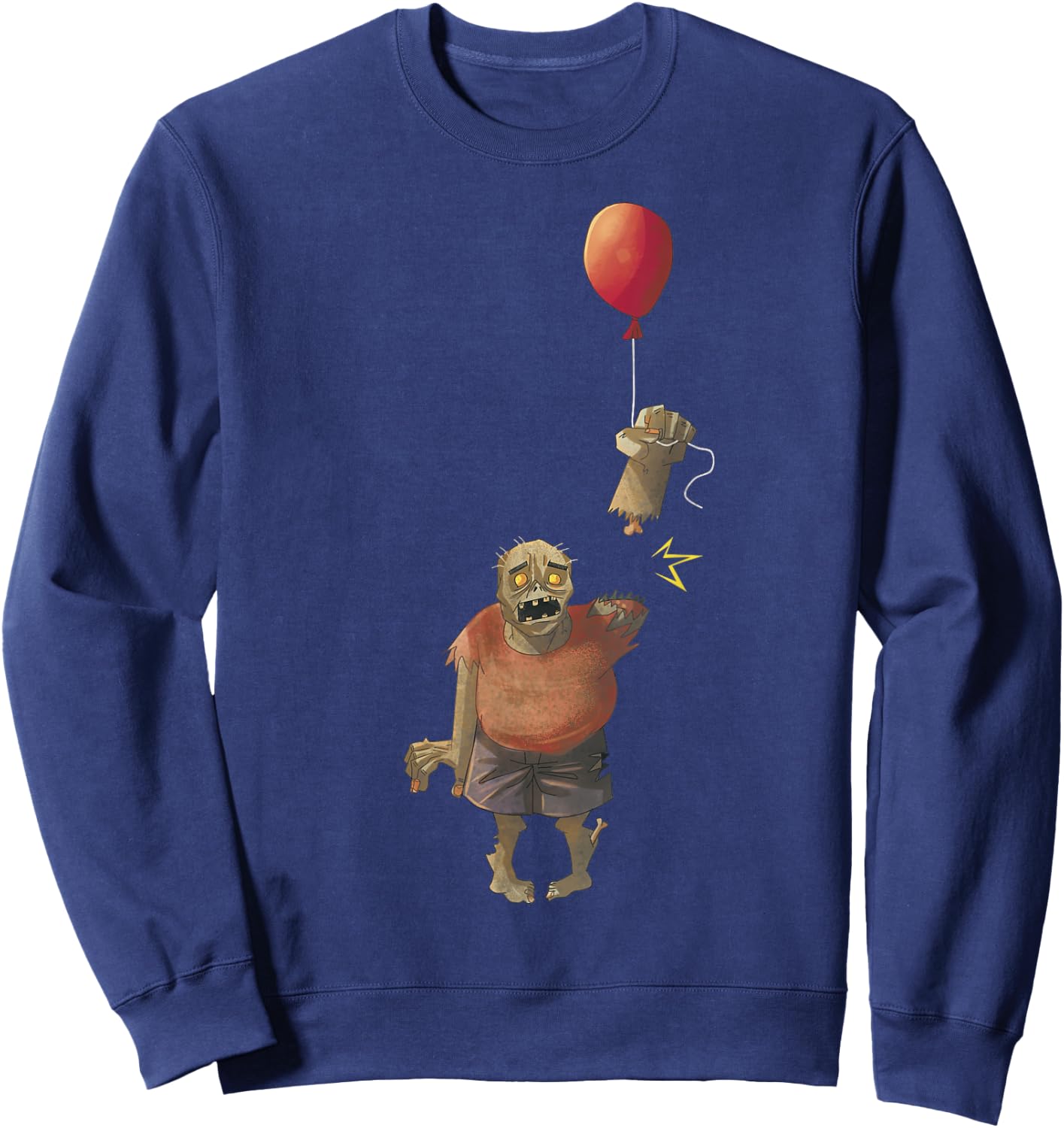 Zombie Birthday Party Shirt Funny Balloon Halloween Costume Sweatshirt - Sweatshirt | Navy