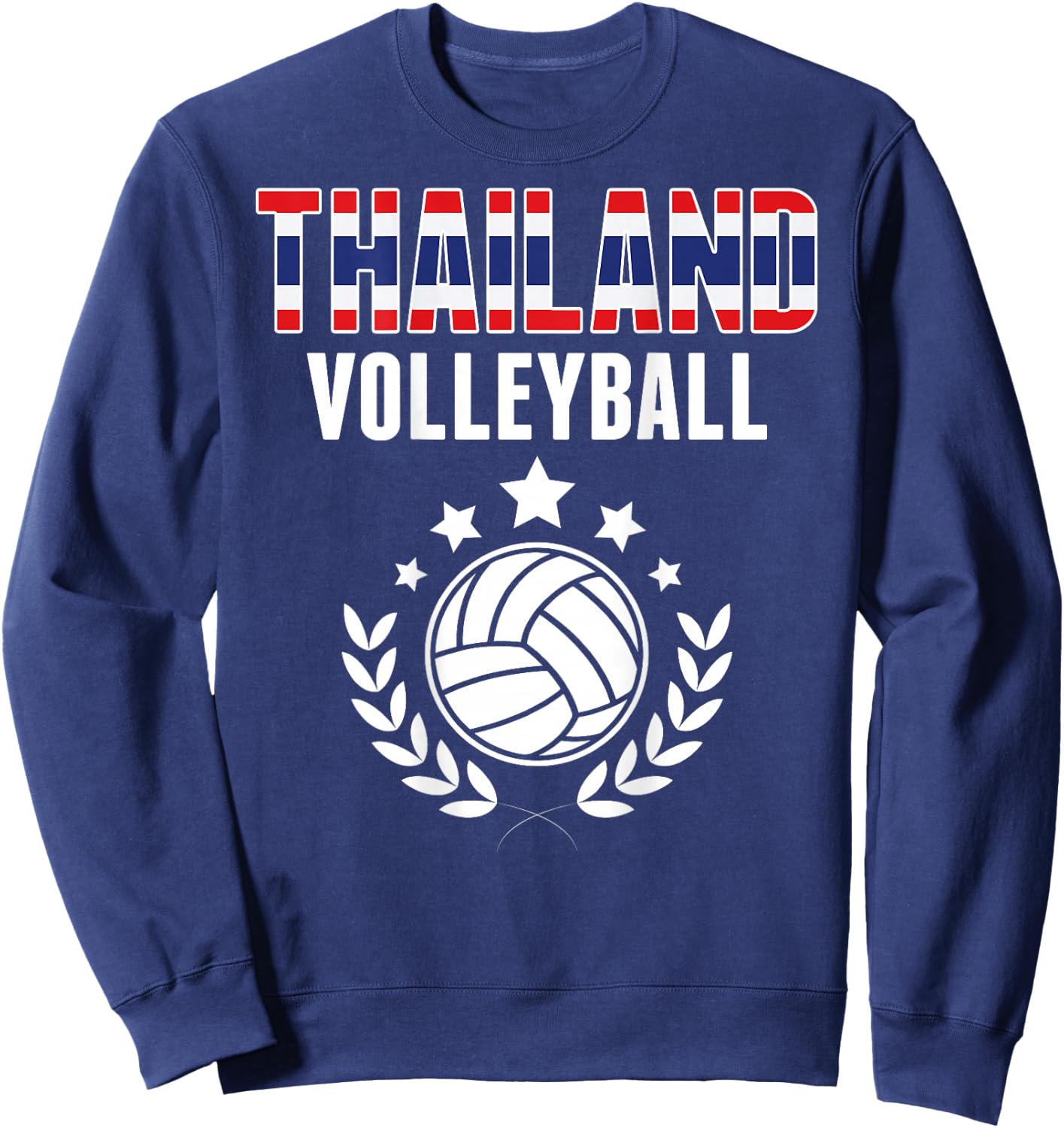 Thailand Volleyball Lovers Jersey - Thai Flag Summer Sports Sweatshirt - Sweatshirt | Navy