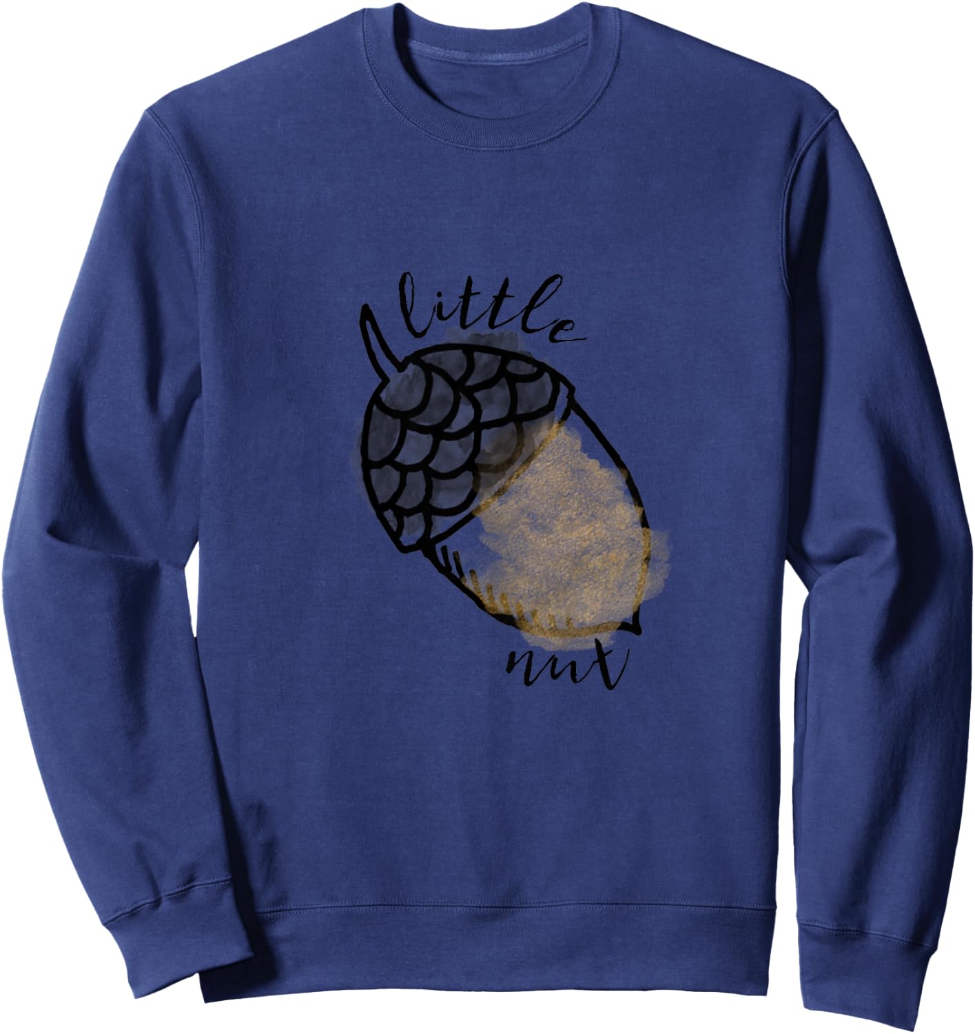 Kids Autumn Shirt, Kids Acorn Shirt, Thanksgiving Sweatshirt - Sweatshirt | Navy