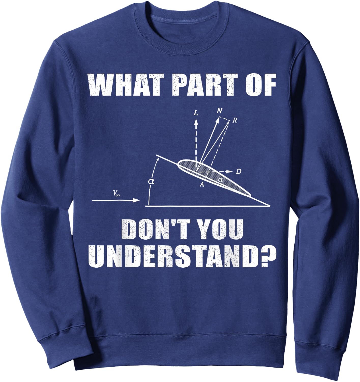 Funny Aviation Design For Aircraft Mechanic Men Women Pilot Sweatshirt - Sweatshirt | Navy