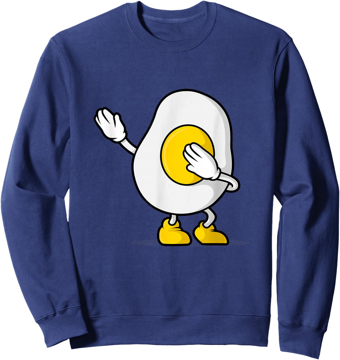 Dabbing Egg Shirt - I’m So Egg-Cited Shirt Breakfast Gift Sweatshirt - Sweatshirt | Navy