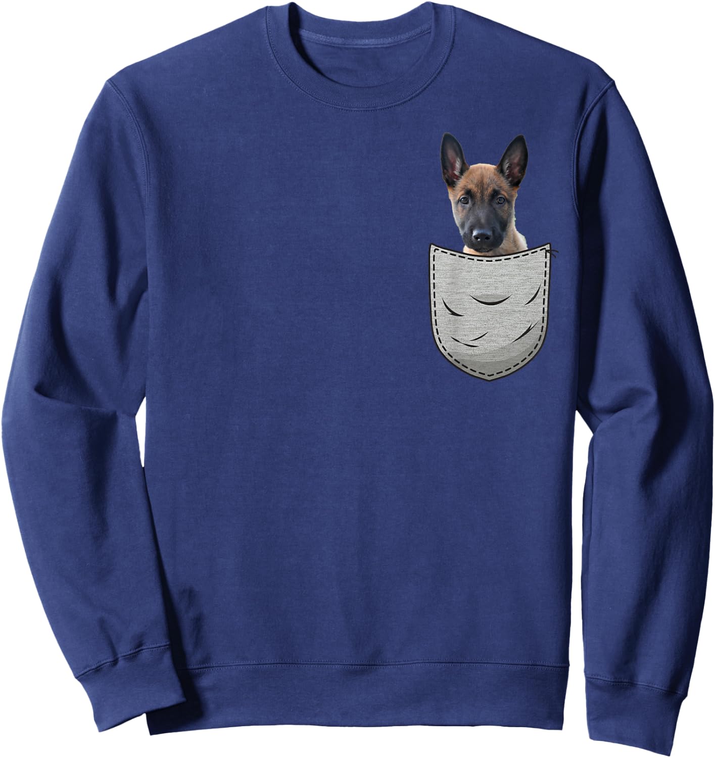 Belgian Malinois puppies dog lovers Mechelaar Men Women Girls Kids Sweatshirt - Sweatshirt | Navy