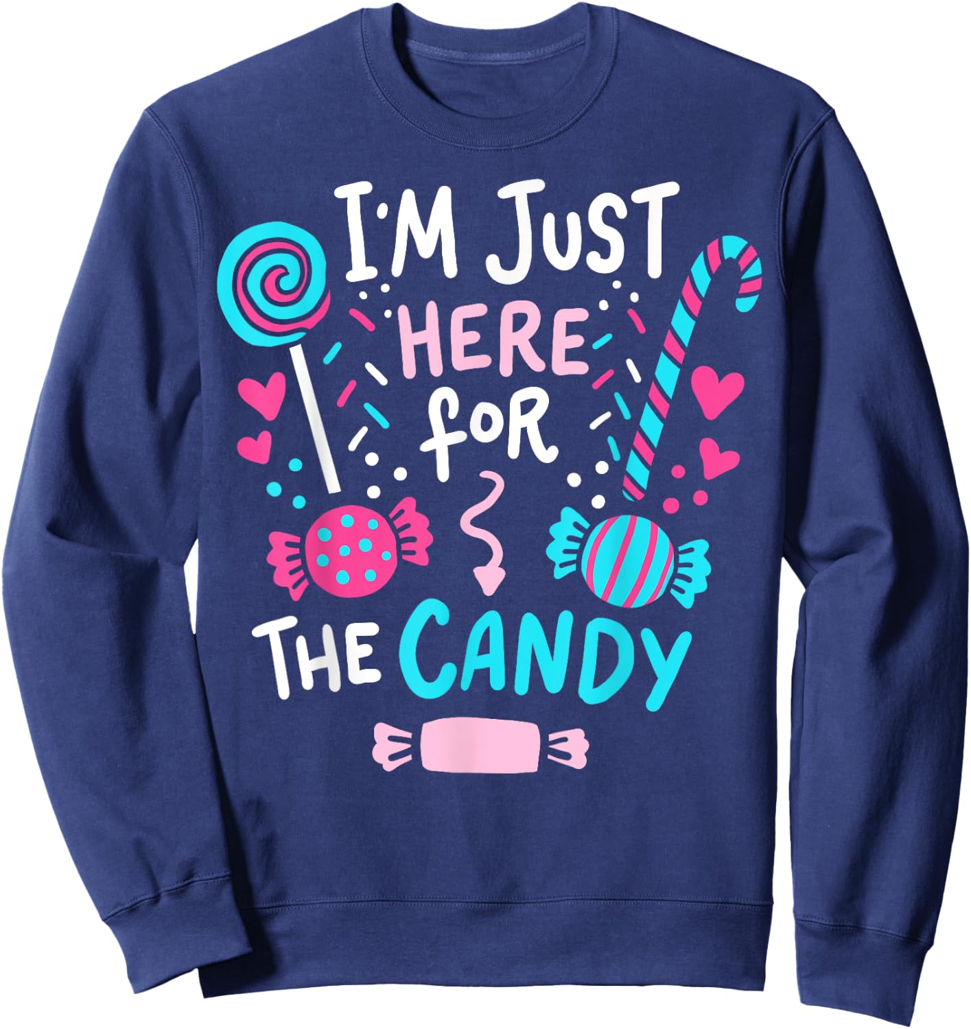 Halloween Candy Lollipop Cute Gift Sweatshirt - Sweatshirt | Navy