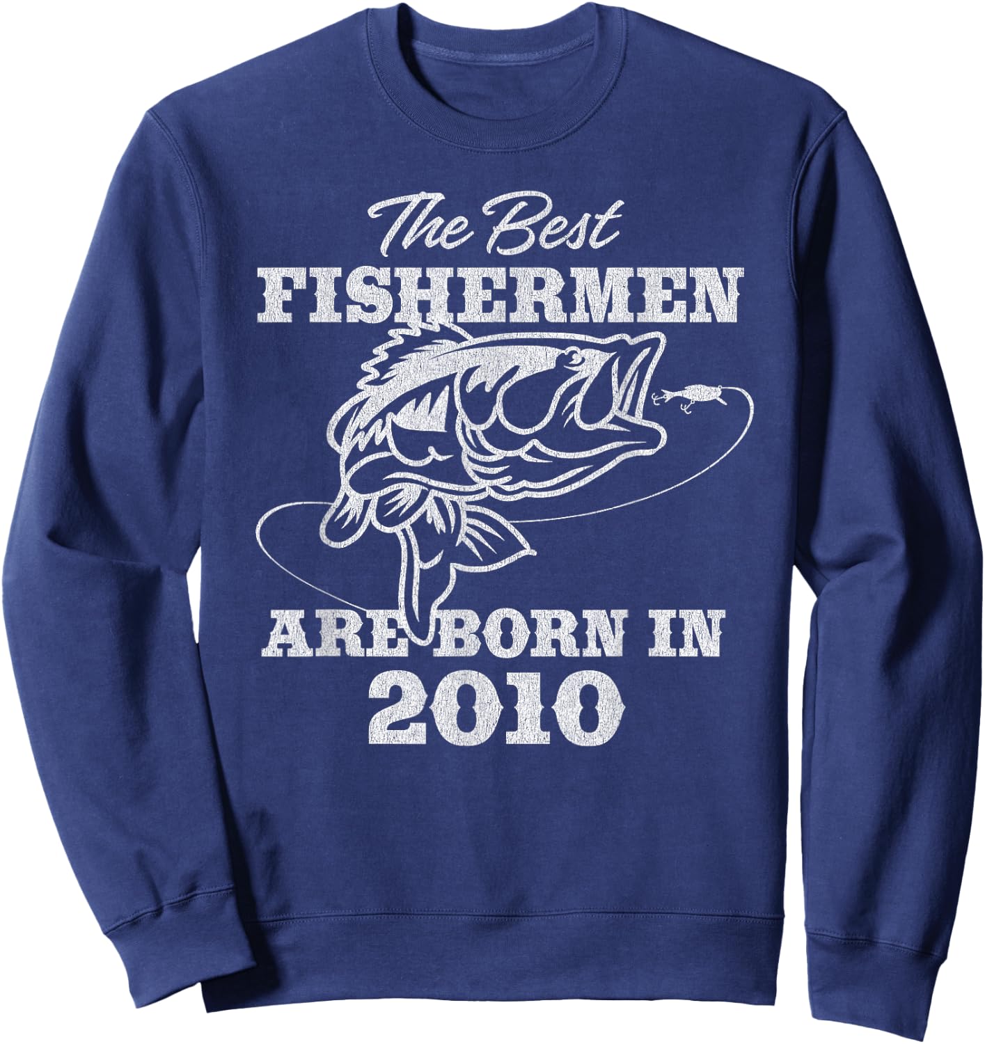 15 Year Old: Fisherman Fishing 2010 15th Birthday Sweatshirt - Sweatshirt | Navy