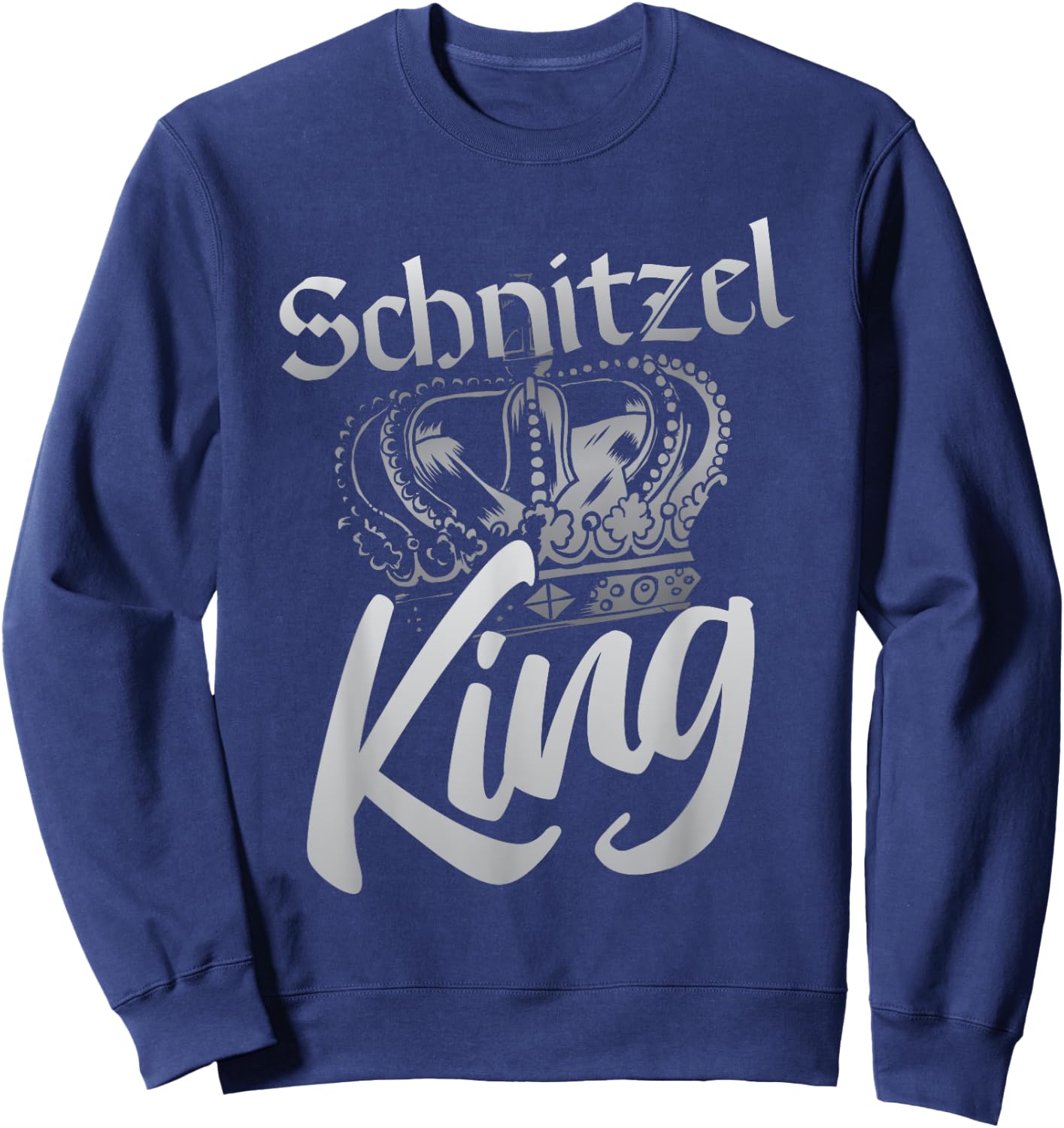 Schnitzel King Funny German Schnitzel Sweatshirt - Sweatshirt | Navy
