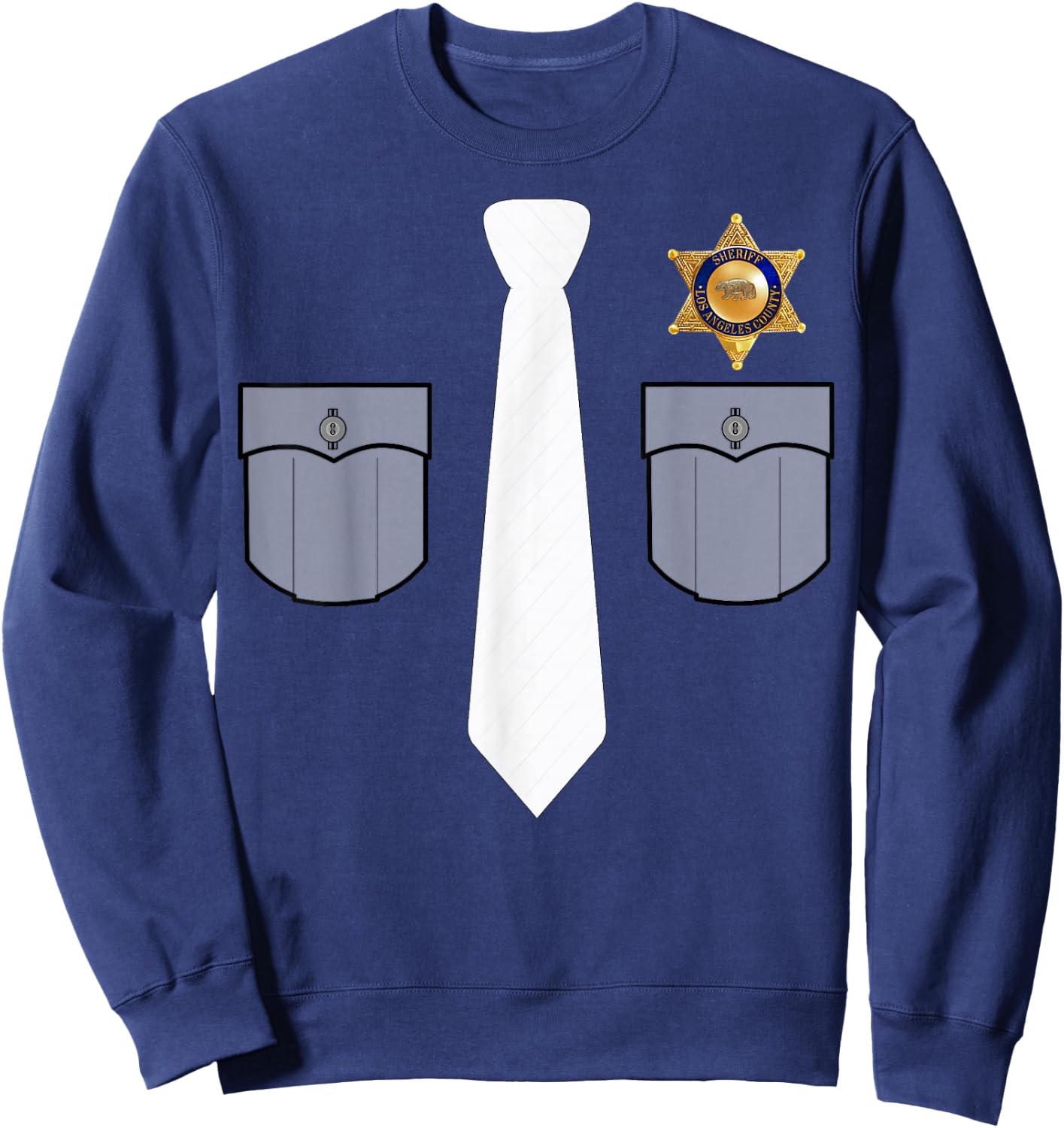 Prison Warden Prison Guard Costume Funny Gift Sweatshirt - Sweatshirt | Navy