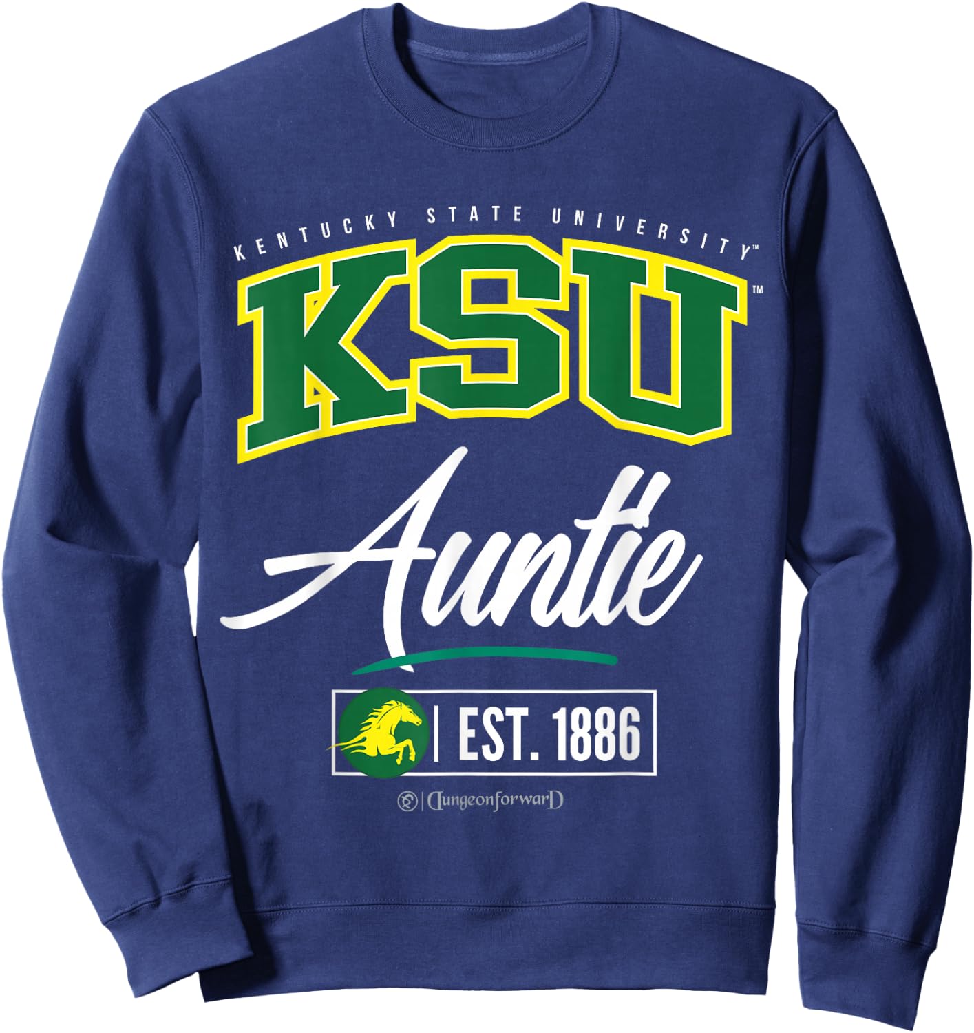 Kentucky State University - KSU HBCU Auntie Sweatshirt - Sweatshirt | Navy