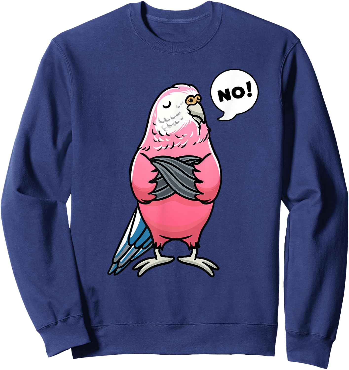 Bourke's Parrot Bird Lover Parakeet Sweatshirt - Sweatshirt | Navy