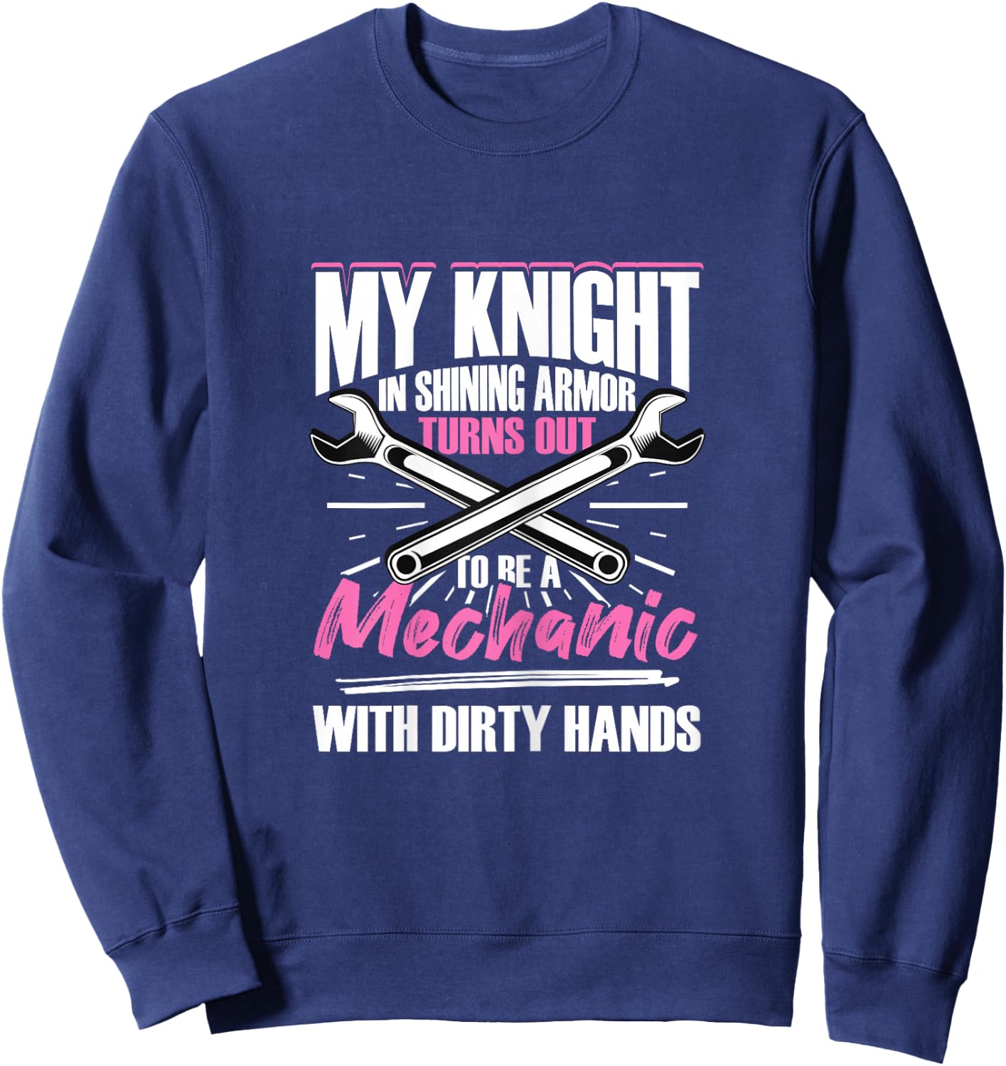 Mechanic Woman Mechanic Girlfriend Sweatshirt - Sweatshirt | Navy