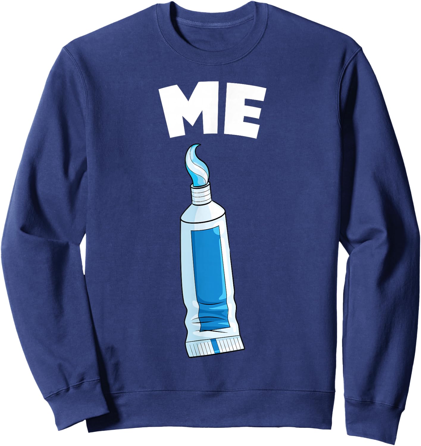 Toothpaste - Me - Costume - 2 of 2 Best Friends Matching Sweatshirt - Sweatshirt | Navy