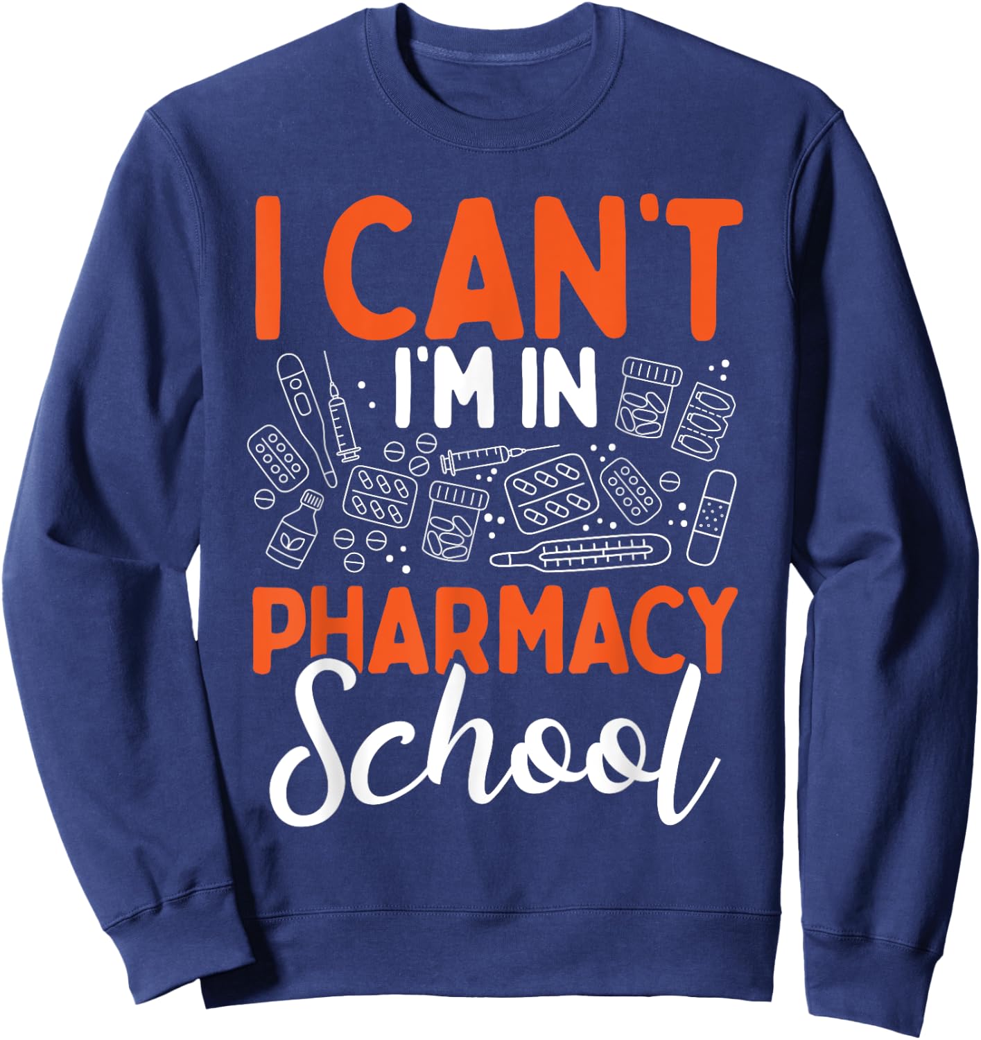 Pharmacy School Accessoires Future Pharmacist Essentials Sweatshirt - Sweatshirt | Navy