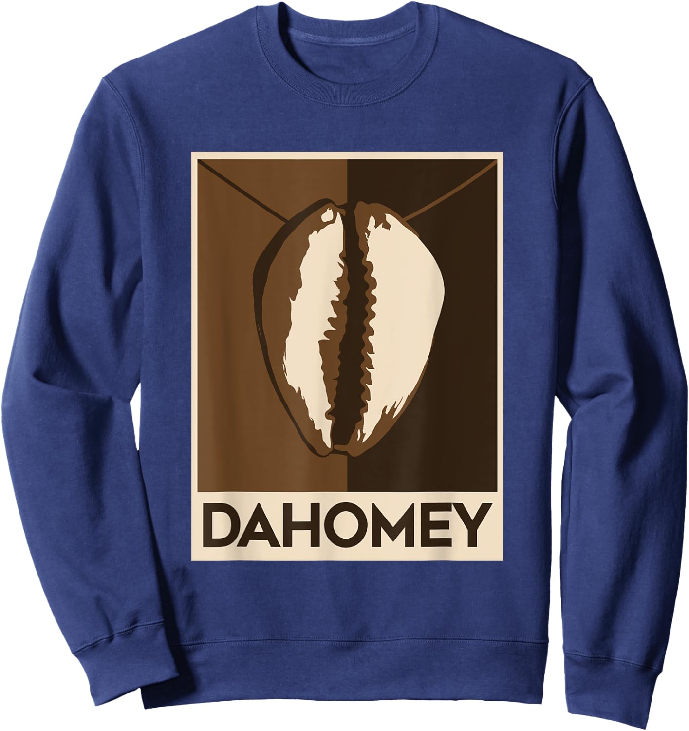 Dahomey kingdom Benin Voodoo Cowrie shell Sweatshirt - Sweatshirt | Navy
