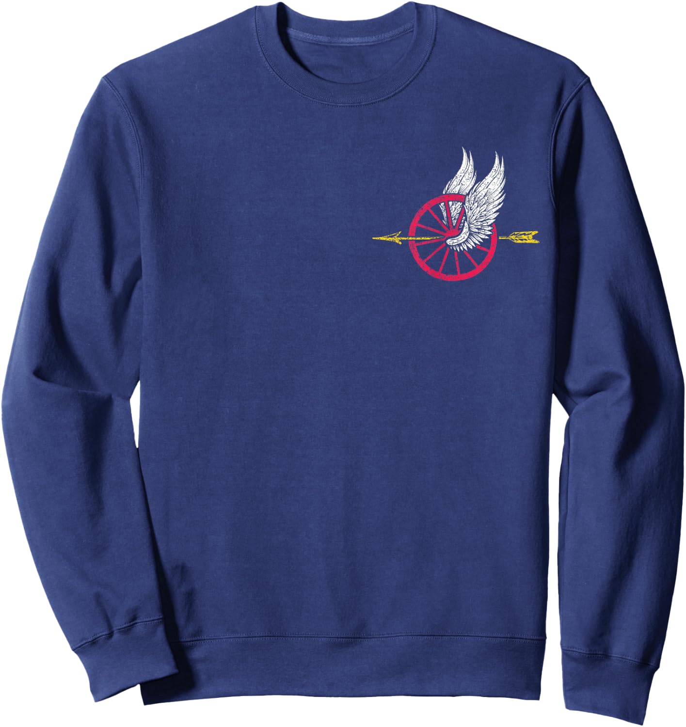 Police Motor Unit Wings Wheel and Arrow for Motor Officer Sweatshirt - Sweatshirt | Navy