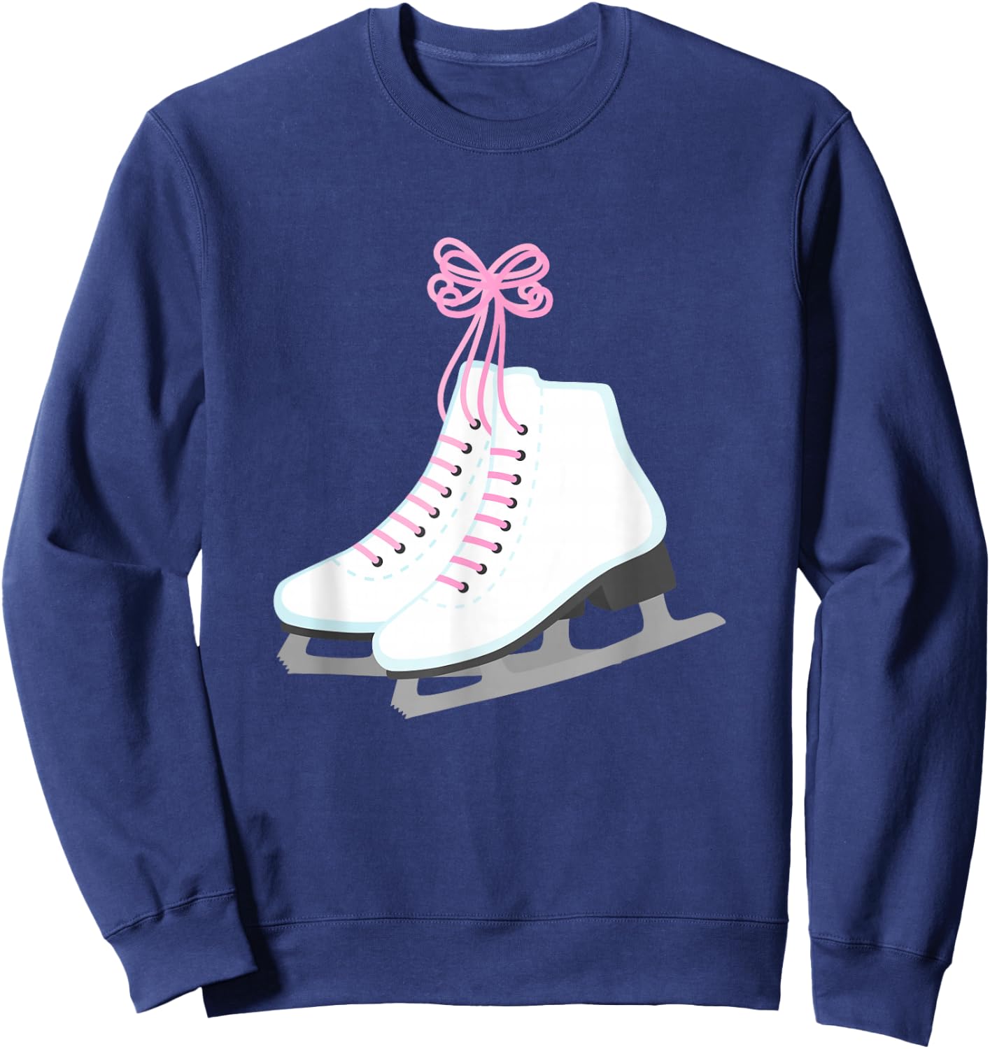 Ice Skate Figure Skating Skater Girls Teen Tween Women Coach Sweatshirt - Sweatshirt | Navy