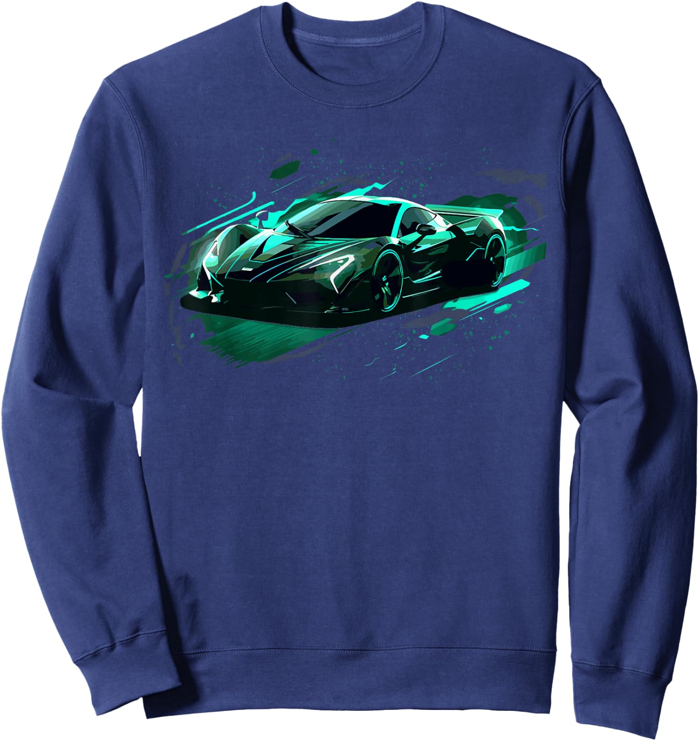 Exotic Concept Sports Car Supercar Luxury Hypercar Graphic Sweatshirt - Sweatshirt | Navy