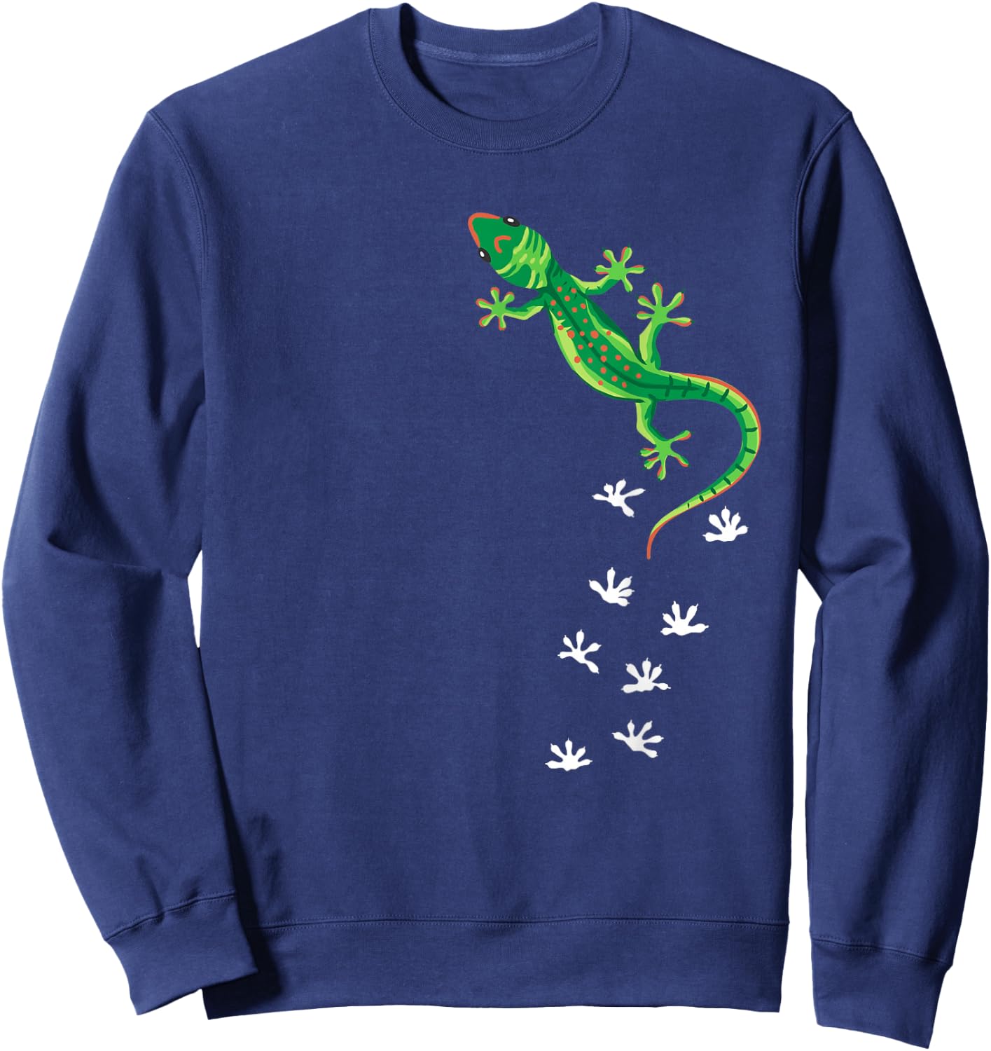 Cool Lizard Art Men Women Herpetology Reptile Lizard Lover Small Sweatshirt - Sweatshirt | Navy