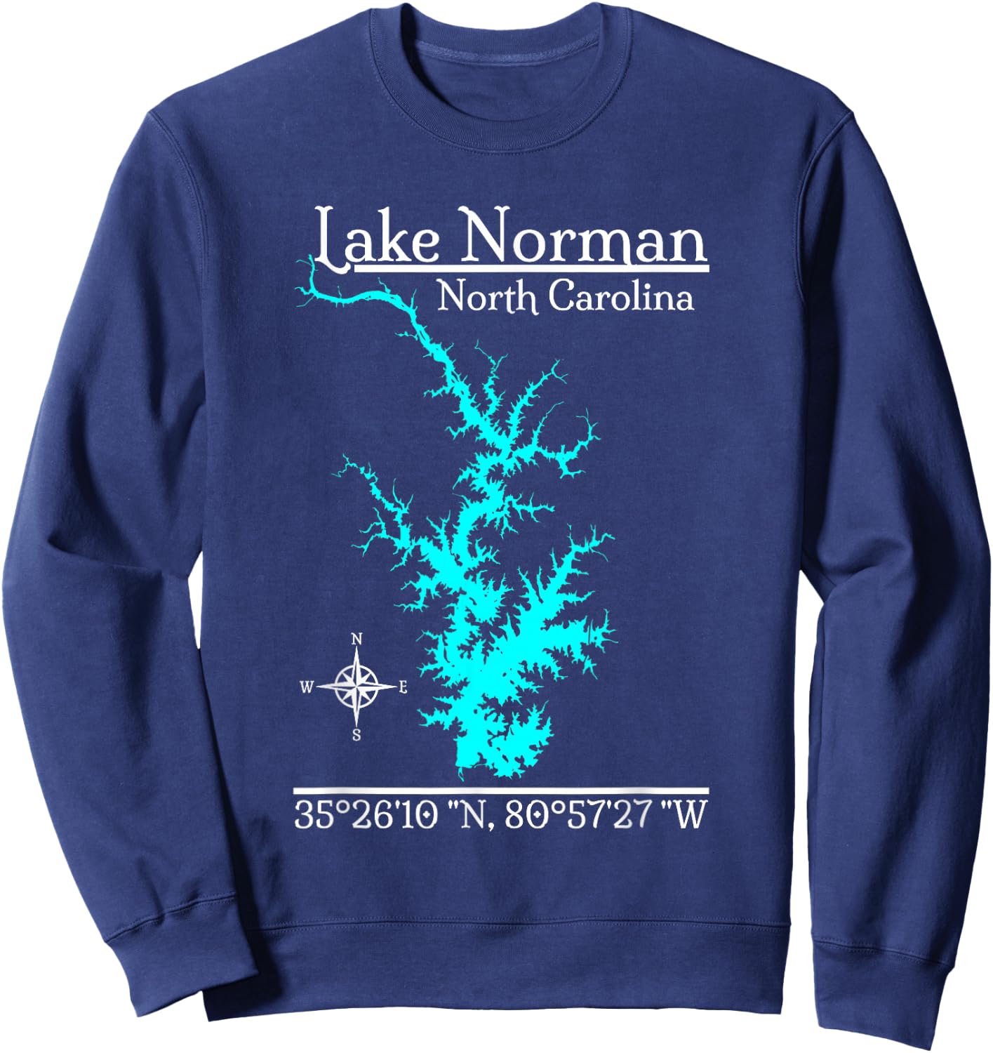 Lake Norman, North Carolina Sweatshirt - Sweatshirt | Navy