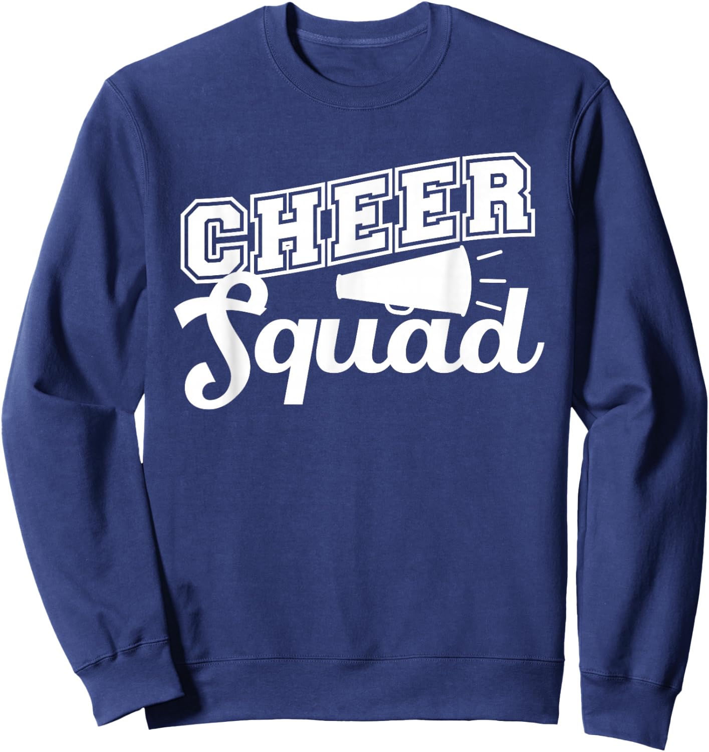 Cute Cheerleader Art Women Girls Cheer Squad Cheer Flyer Sweatshirt - Sweatshirt | Navy