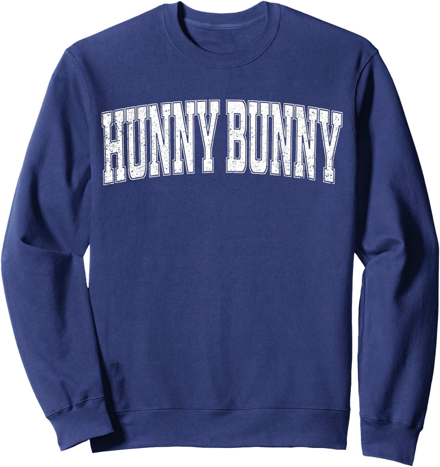 Hunny Bunny Varsity Style Honey Bunny Sweatshirt - Sweatshirt | Navy