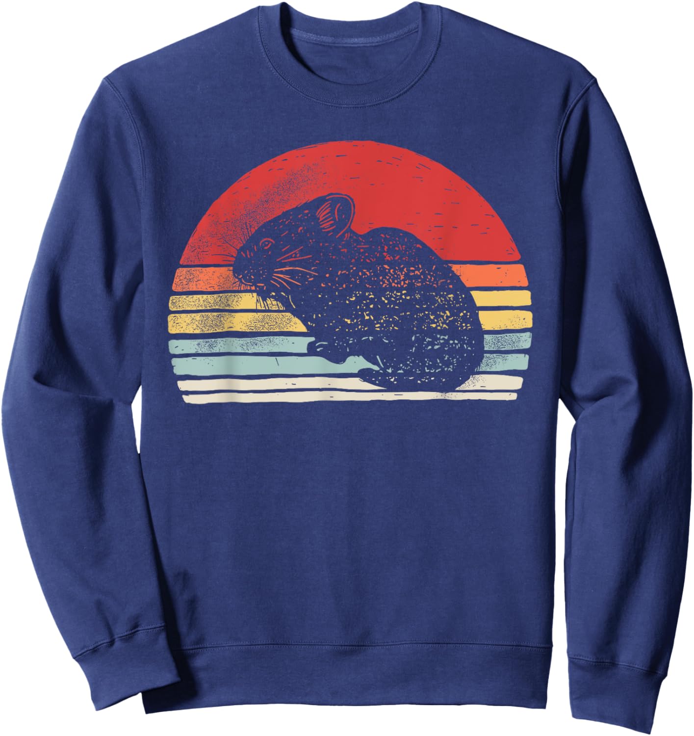 Catch Some Rays Vintage Retro Pika Sweatshirt - Sweatshirt | Navy