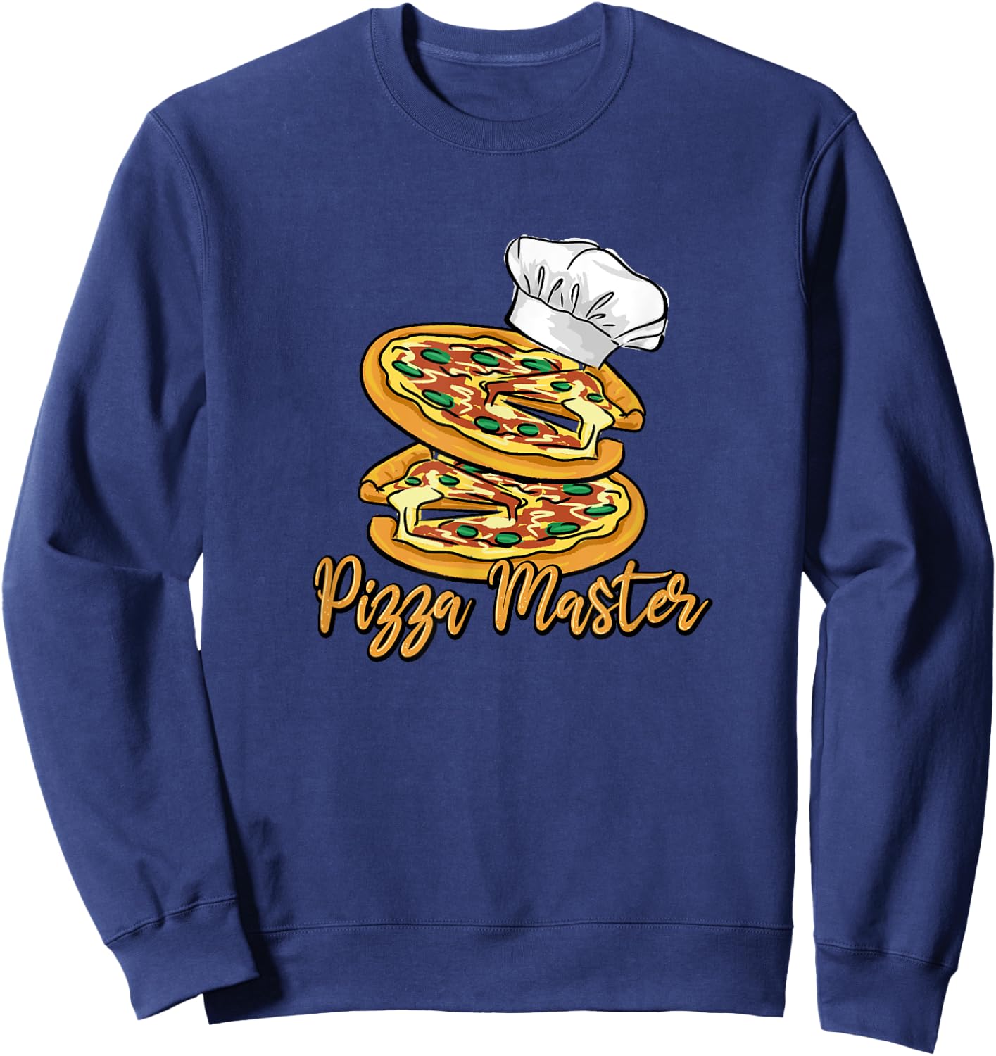Pizza Master Italian Food Pizza Chef Sweatshirt - Sweatshirt | Navy