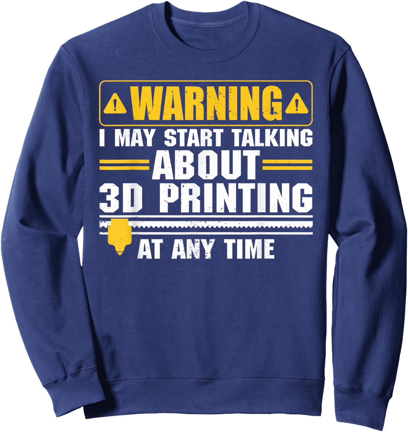Funny 3D Printer Art Women 3D Printing Worker Lover Sweatshirt - Sweatshirt | Navy