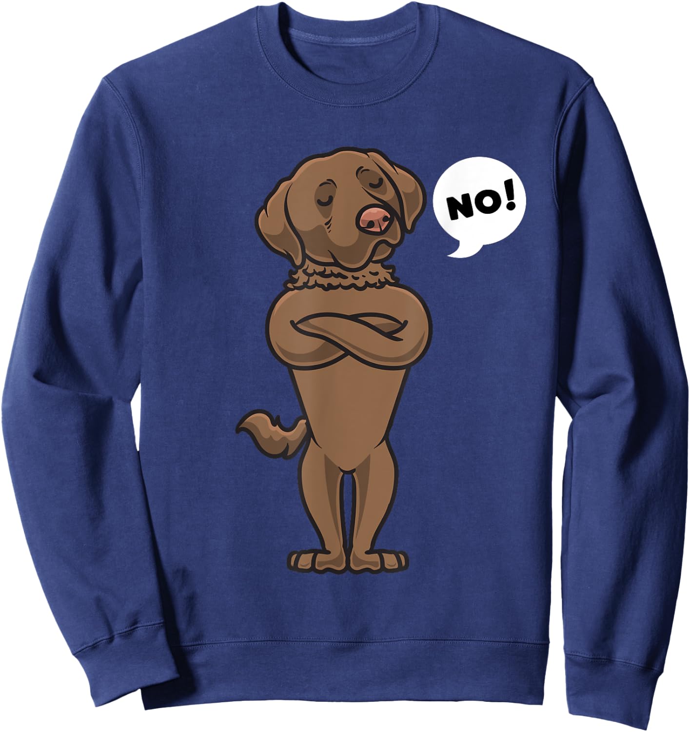 Stubborn Chesapeake Bay Retriever Dog funny Women Girls Kids Sweatshirt - Sweatshirt | Navy