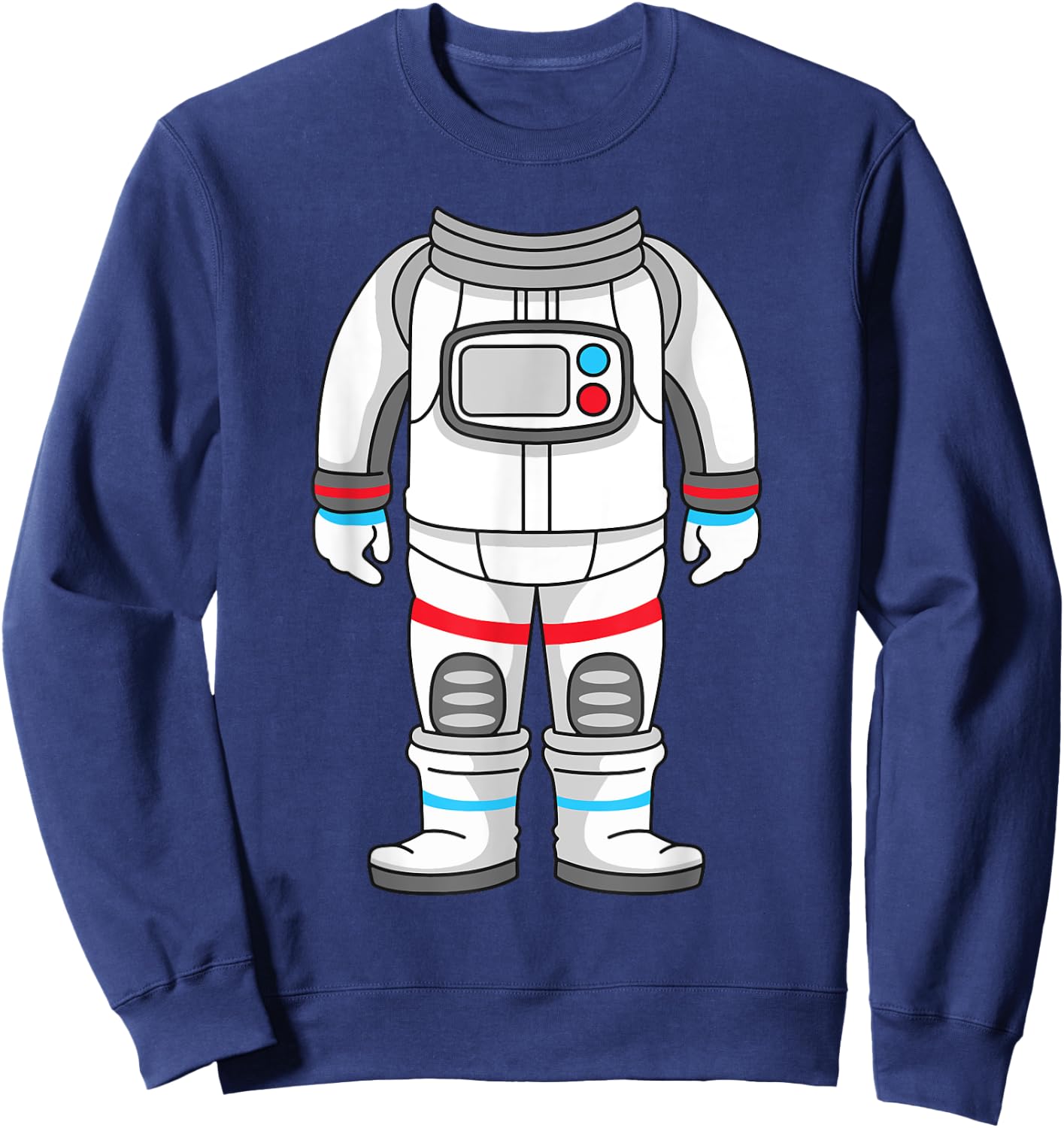 Astronaut Costume Space Suit Funny Halloween Spaceman Sweatshirt - Sweatshirt | Navy