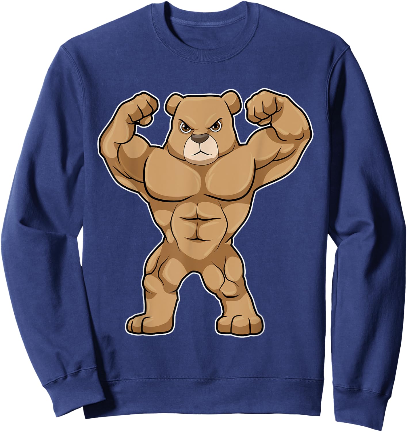 Bear Bodybuilder Bodybuilding Sports Sweatshirt - Sweatshirt | Navy