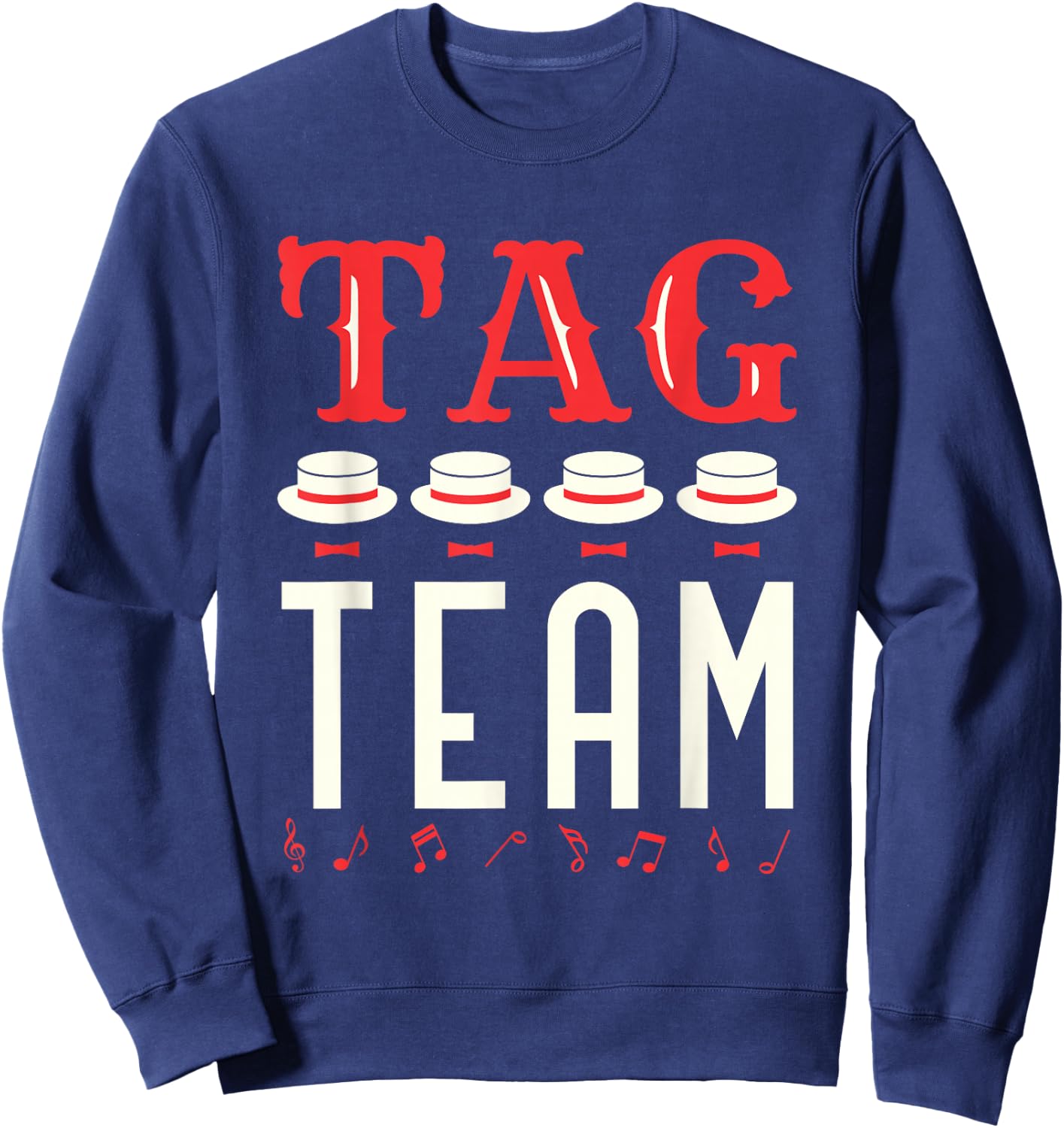 Tag Team Barbershop Quartet Harmony Singing Singers Graphic Sweatshirt - Sweatshirt | Navy