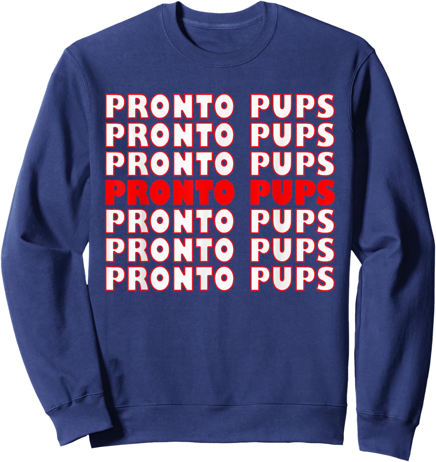 Pronto Pup Design Sweatshirt - Sweatshirt | Navy