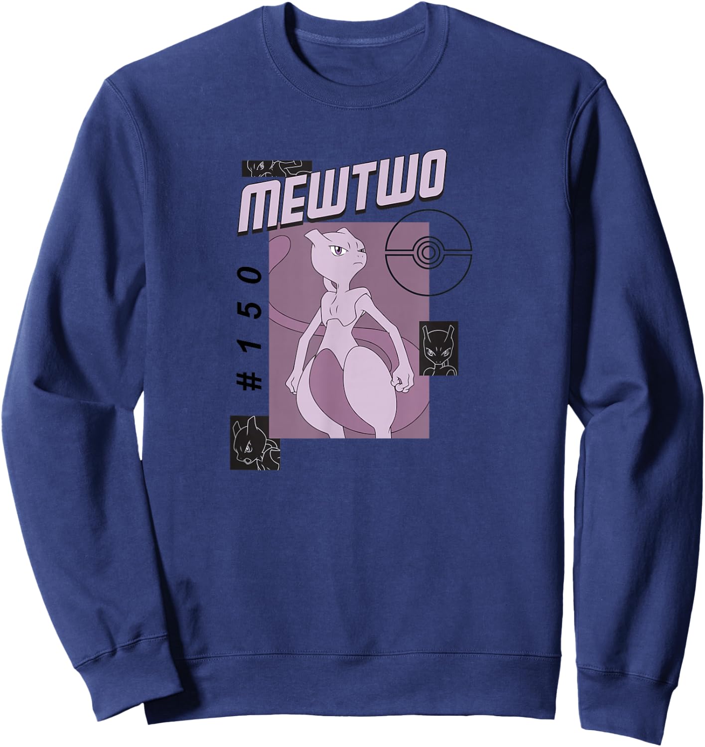 Pokemon Mewtwo #150 Sweatshirt - Sweatshirt | Navy