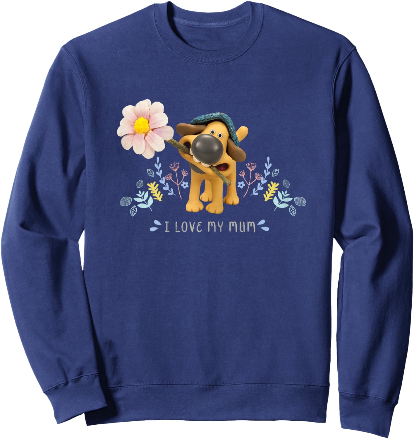 Shaun the Sheep: Bitzer I Love My Mum Sweatshirt - Sweatshirt | Navy