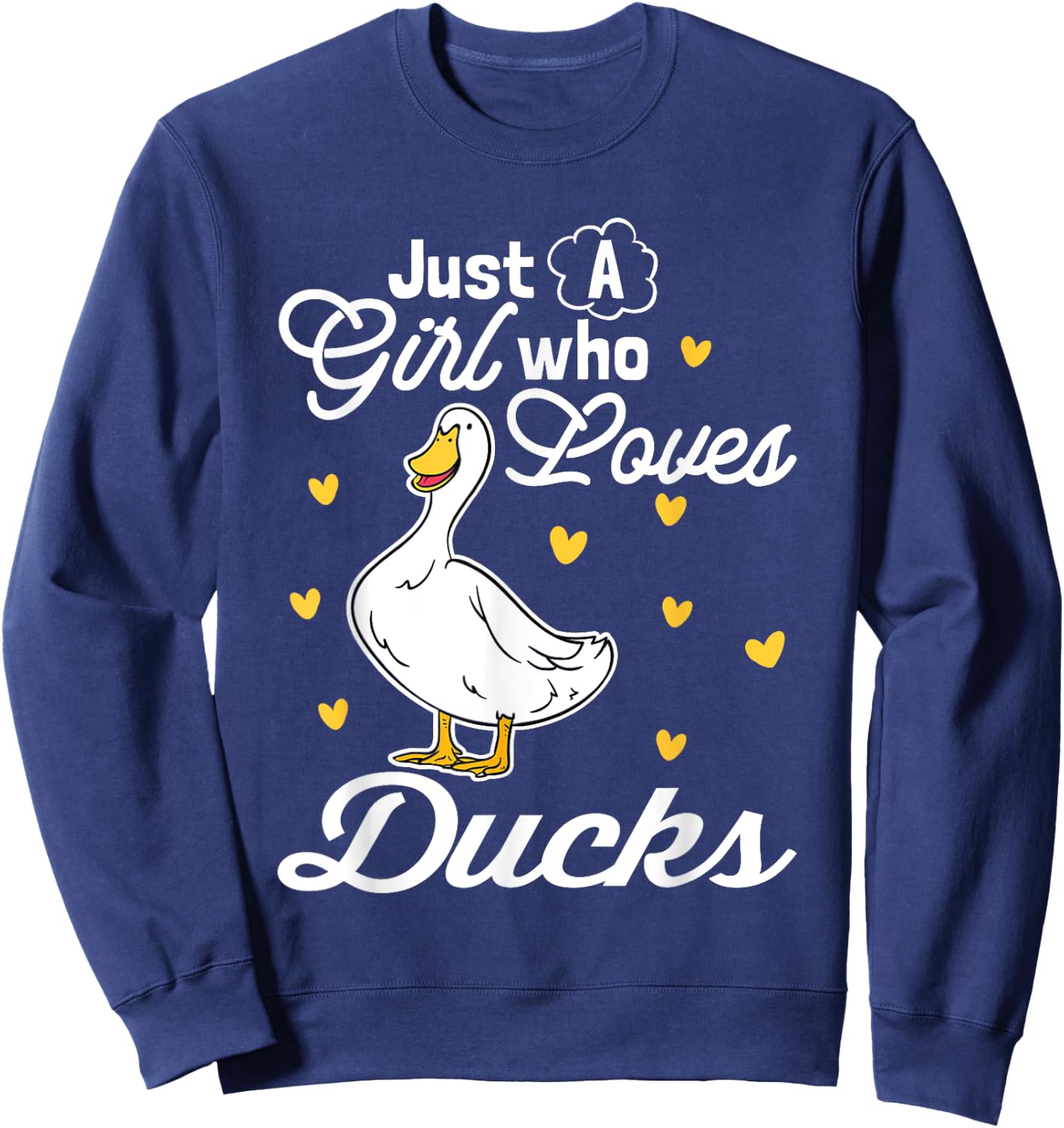 Just A Girl Who Loves Ducks Sweatshirt - Sweatshirt | Navy