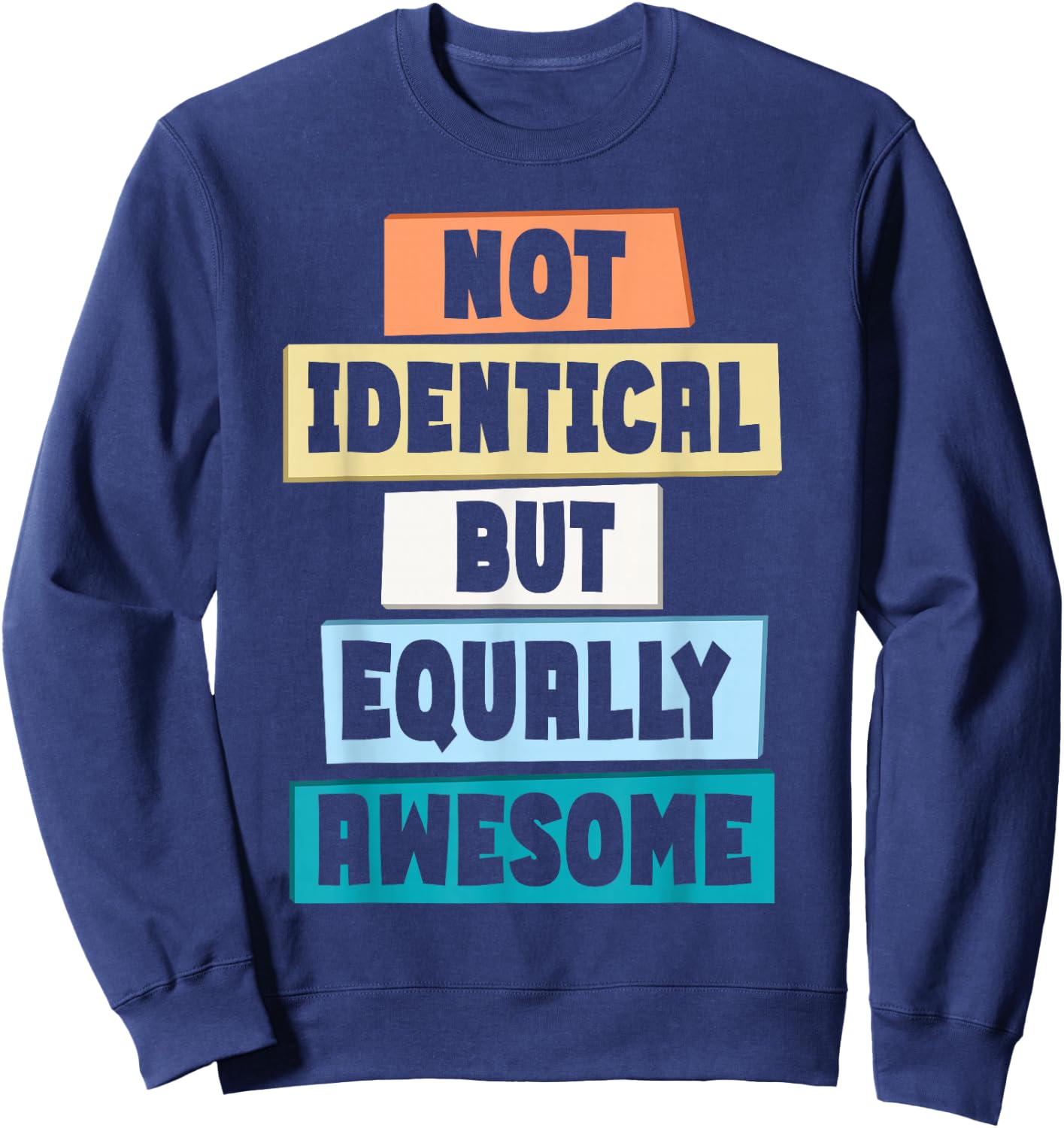 Matching Twin Sibling Twinning Twins Matching Fraternal Sweatshirt - Sweatshirt | Navy