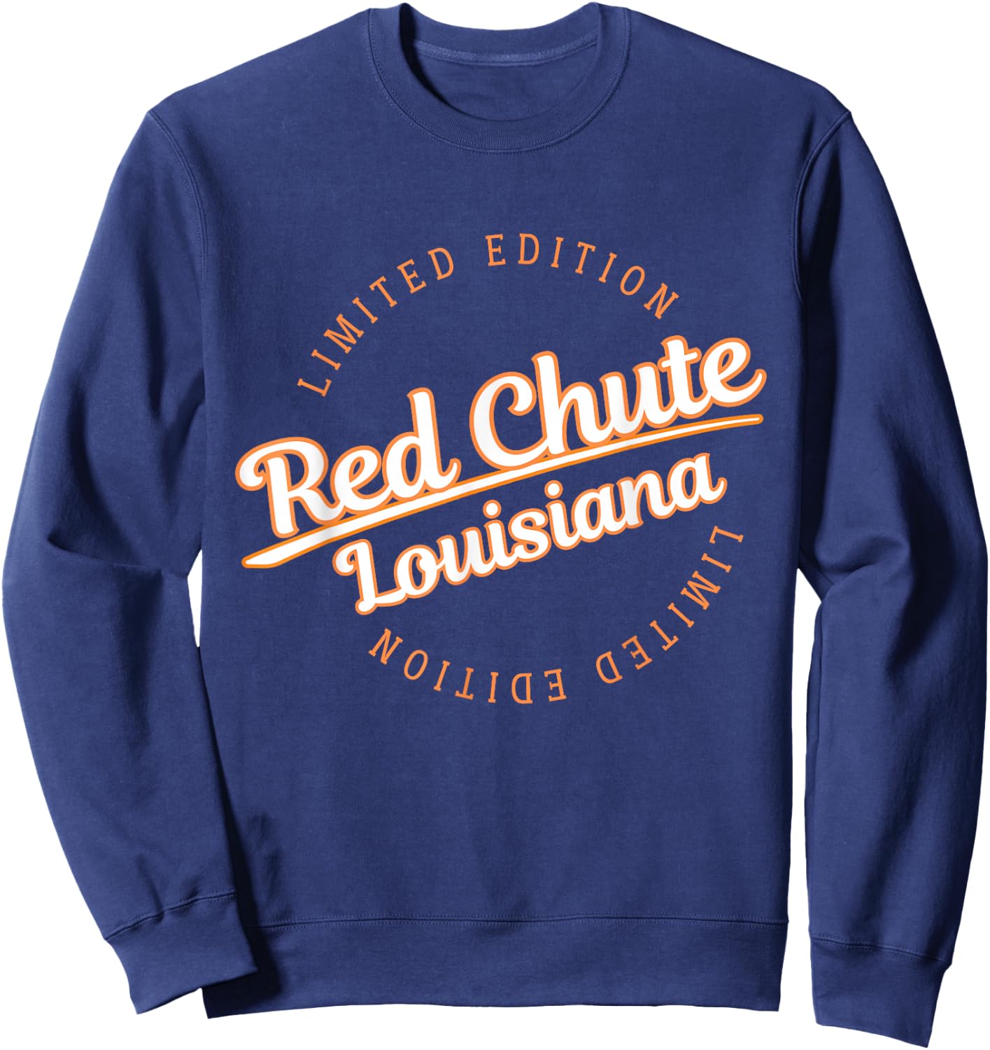 Retro Athletic Red Chute LA Apparel Sweatshirt - Sweatshirt | Navy