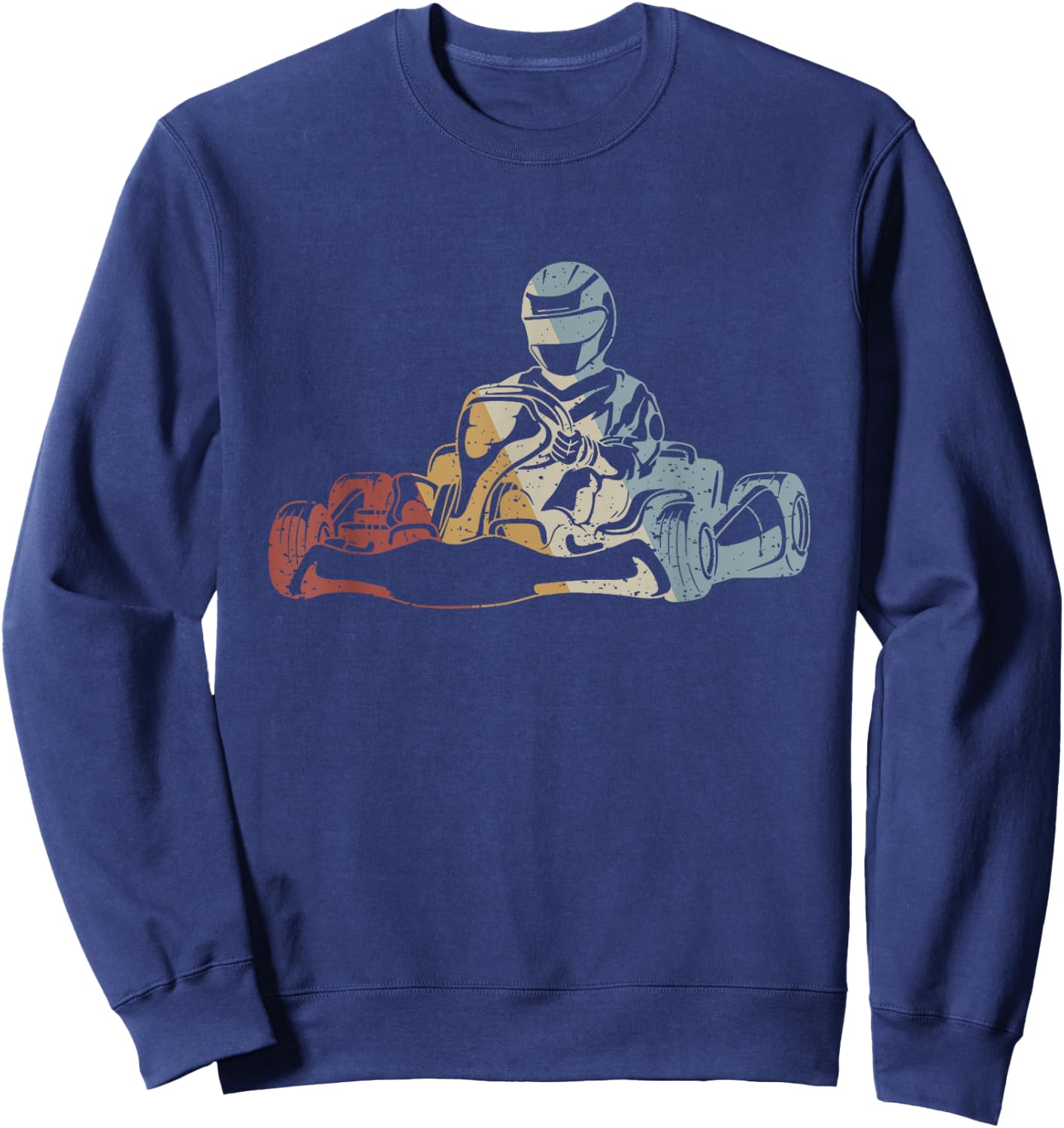 Go-Kart Retro Style Vintage Sweatshirt - Sweatshirt | Navy