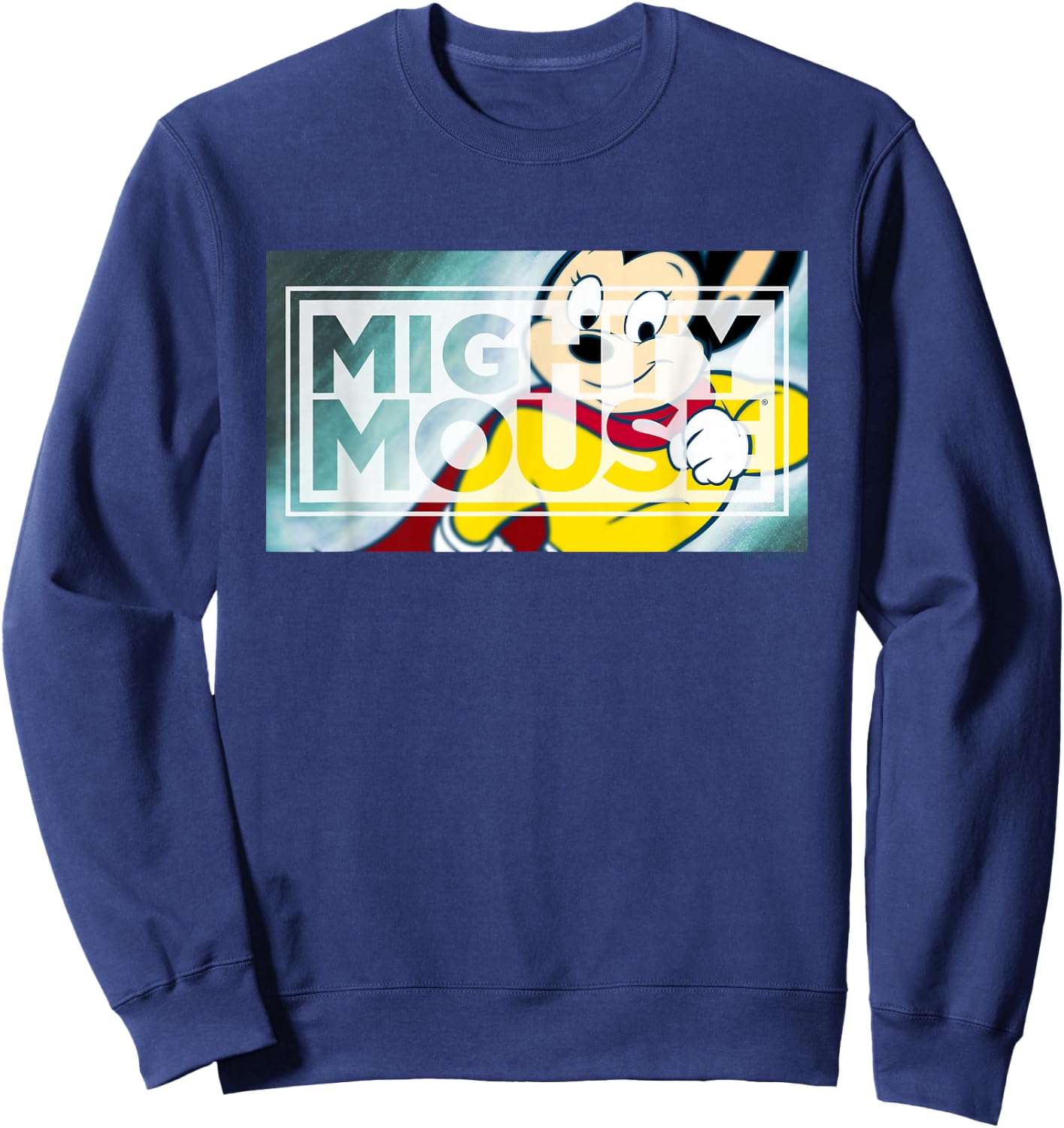 Mighty Mouse Mighty Rectangle Sweatshirt - Sweatshirt | Navy