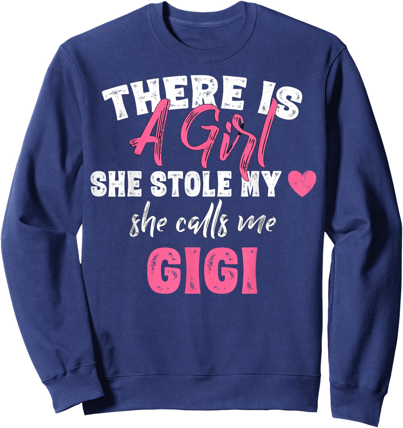 Grandma Gifts Shirts, She Calls Me Gigi Saying Sweatshirt - Sweatshirt | Navy