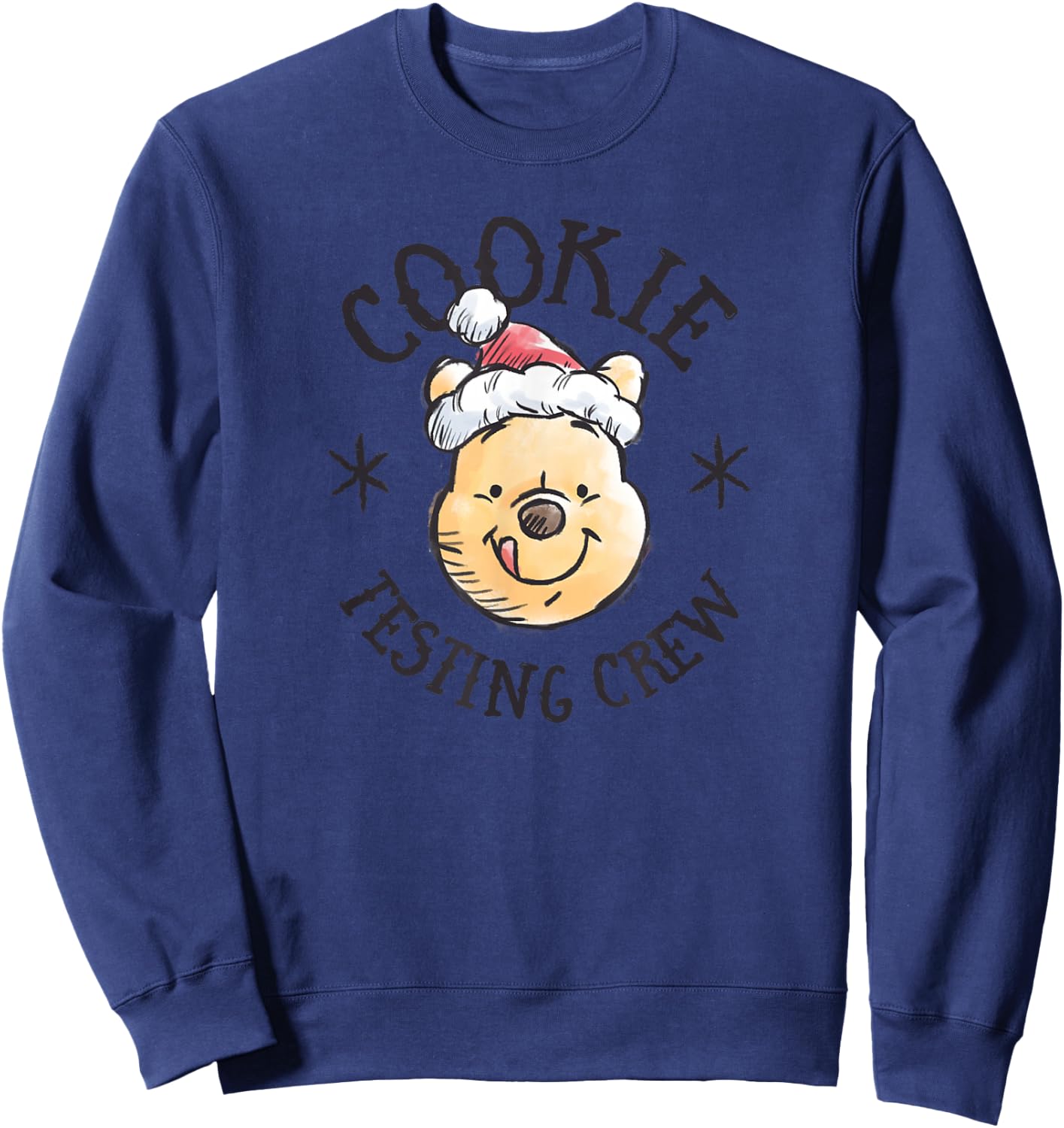 Winnie the Pooh - Holiday Pooh Bear Cookie Testing Crew Sweatshirt - Sweatshirt | Navy