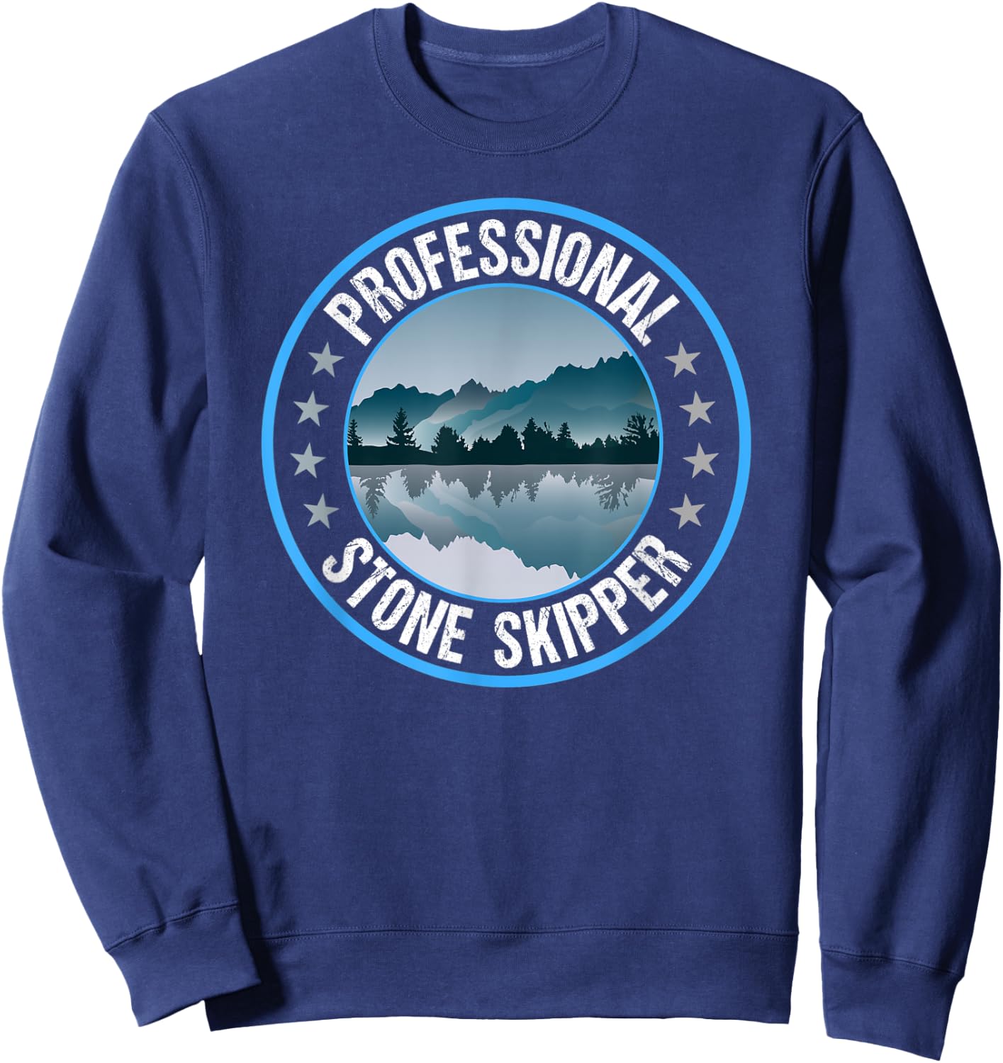 Professional Stone Skipper Stone Skipping Sweatshirt - Sweatshirt | Navy